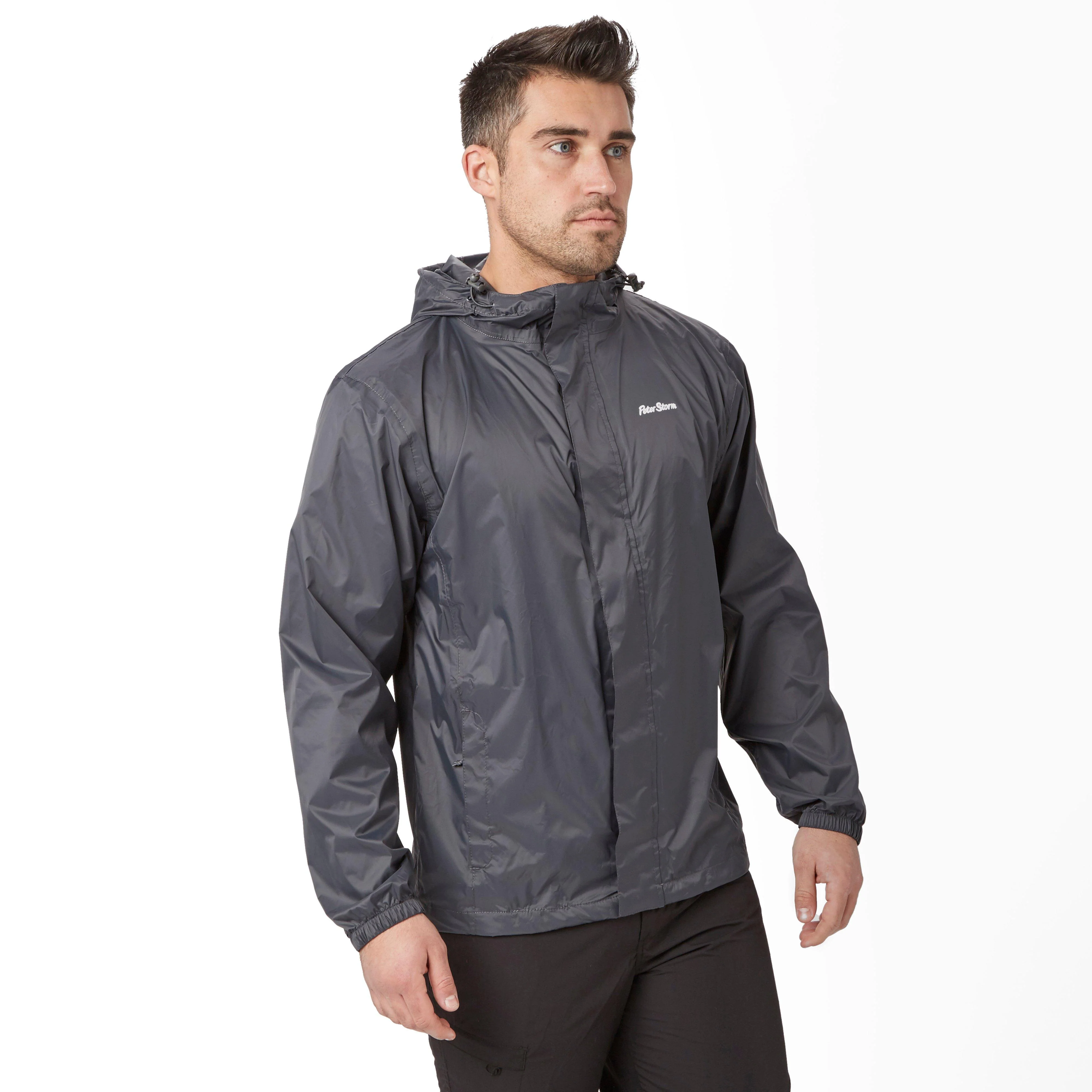 Mens Packable Jacket Grey - Image 10