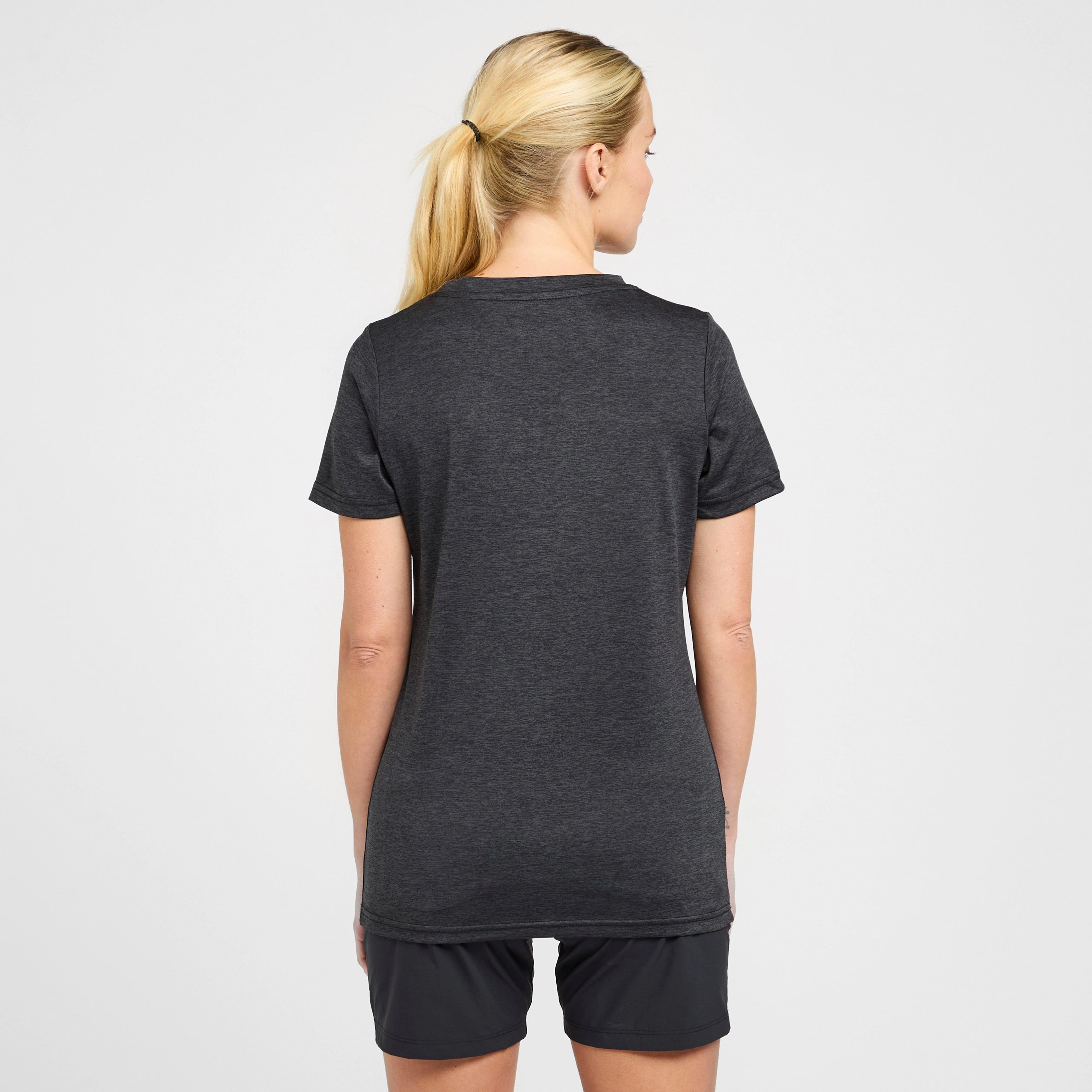 Womens Active Short Sleeve T-Shirt Black - Image 2