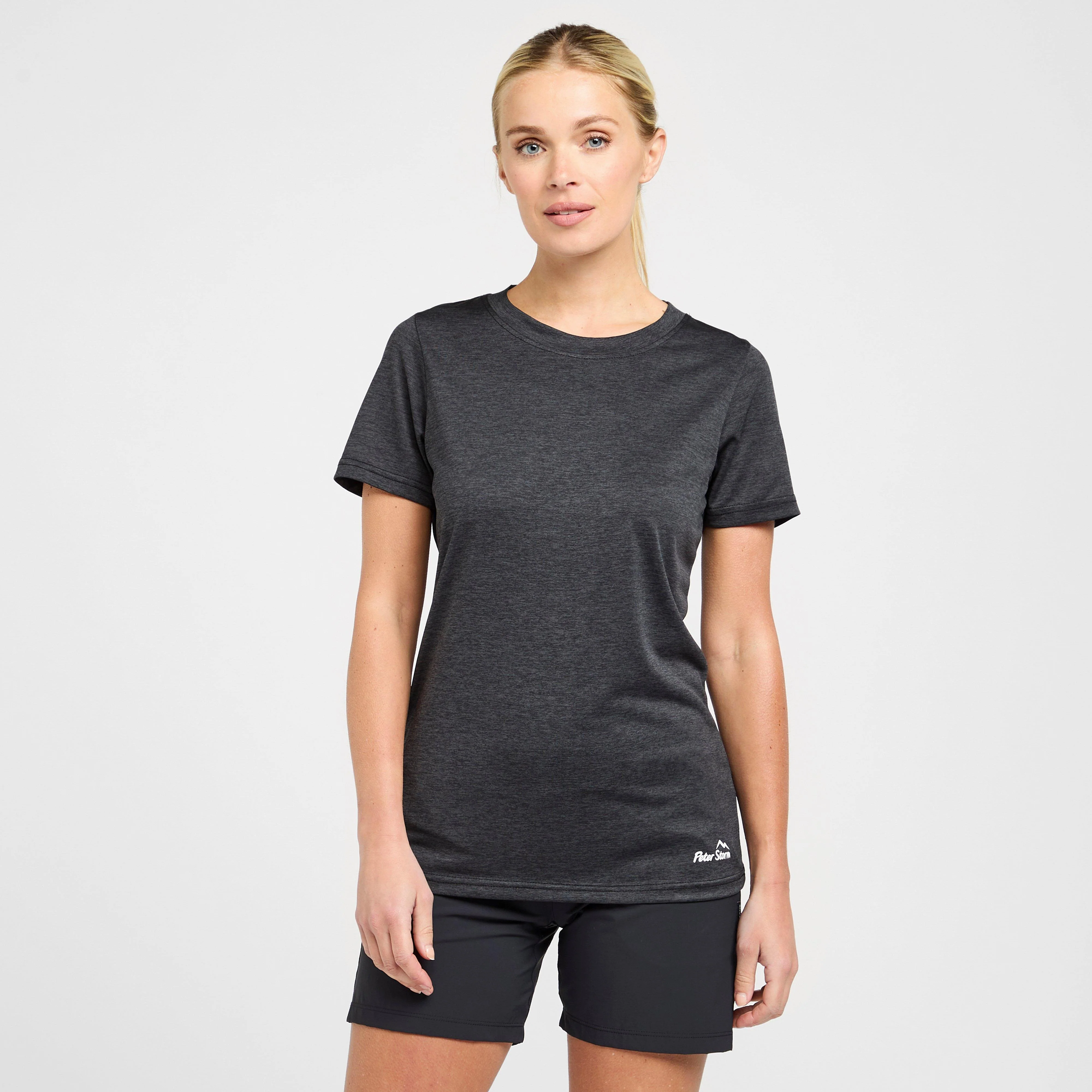 Womens Active Short Sleeve T-Shirt Black - Image 8