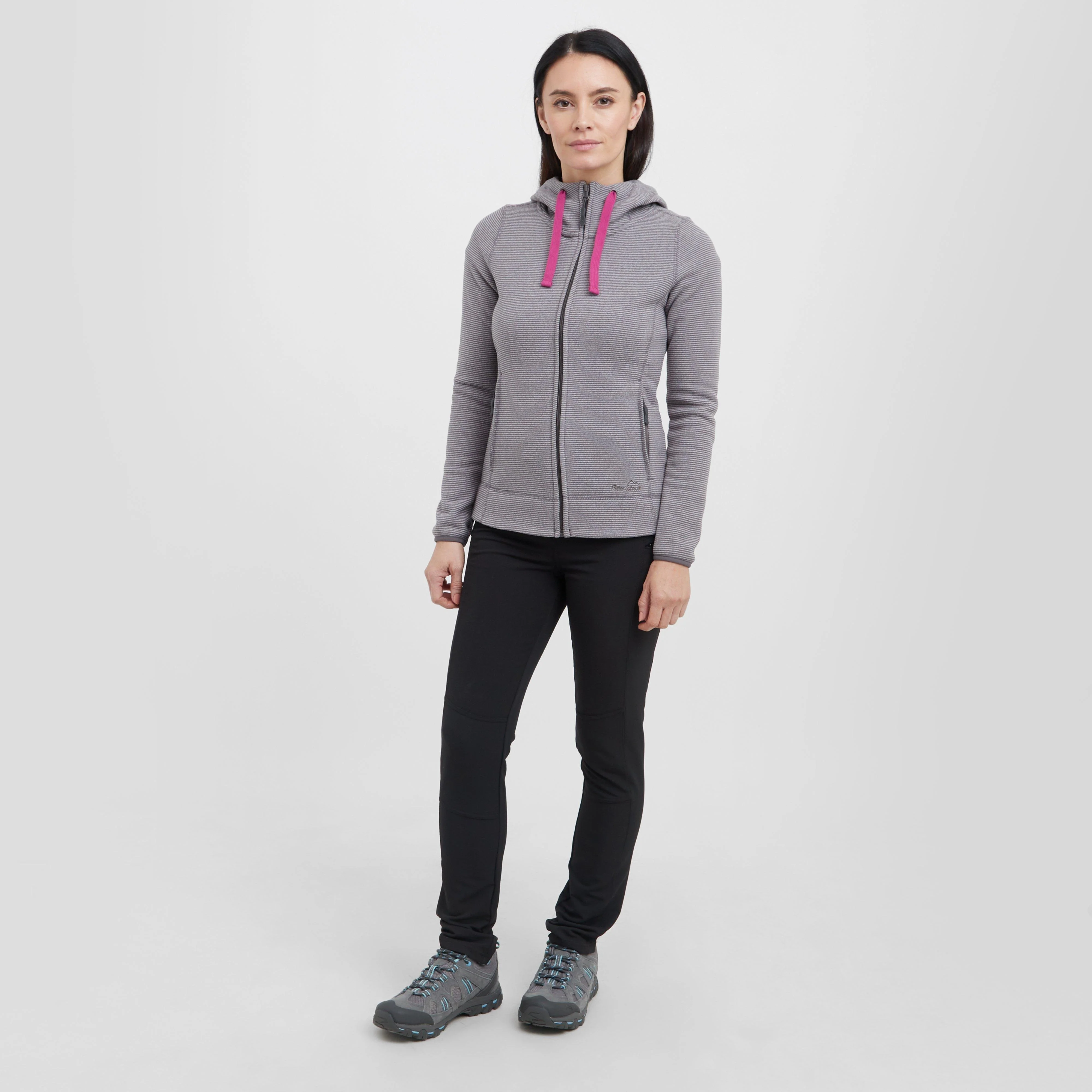 Women's Full Zip Hooded Stretch Fleece - Image 3