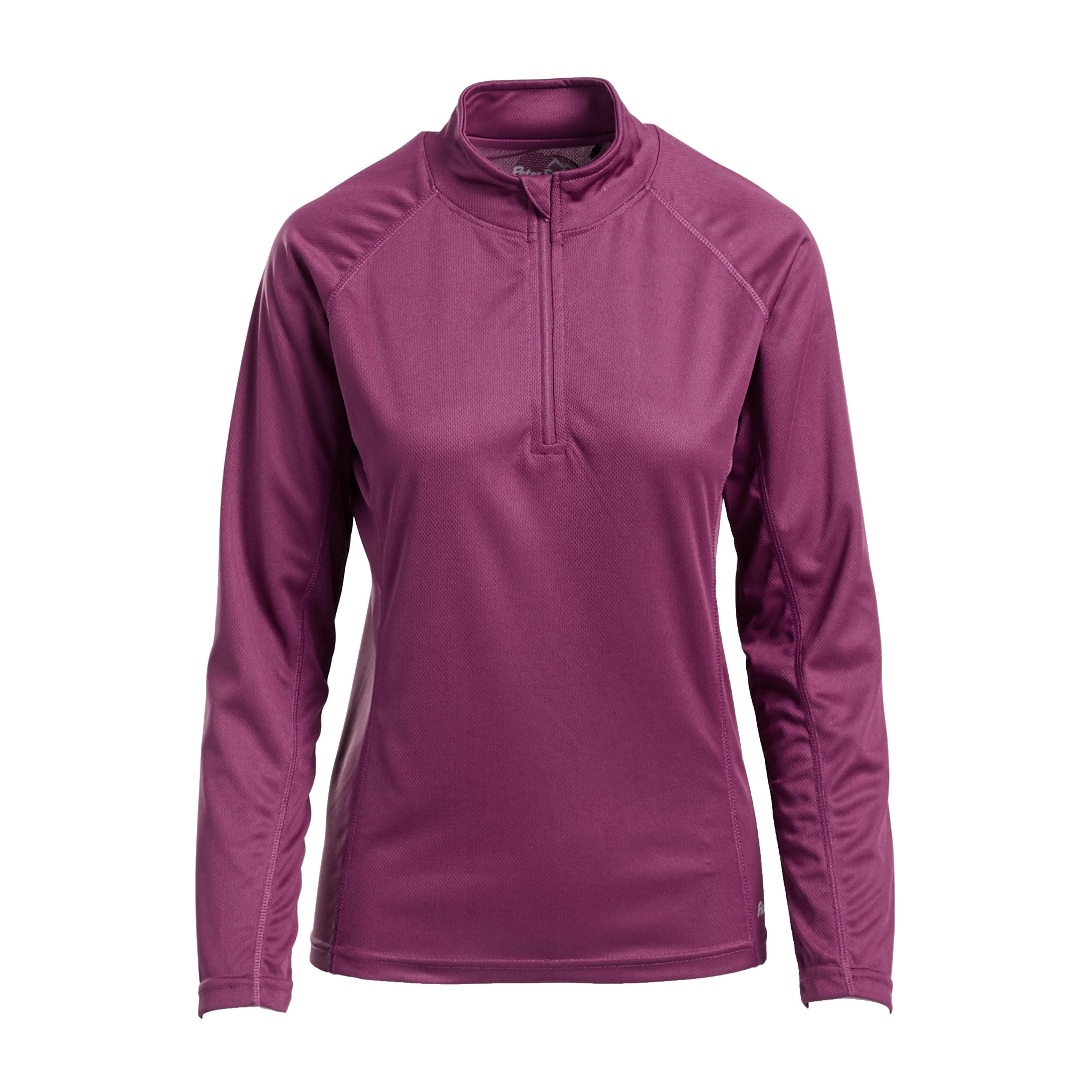 Women’s Long Sleeve Half Zip Tech Tee - Image 3