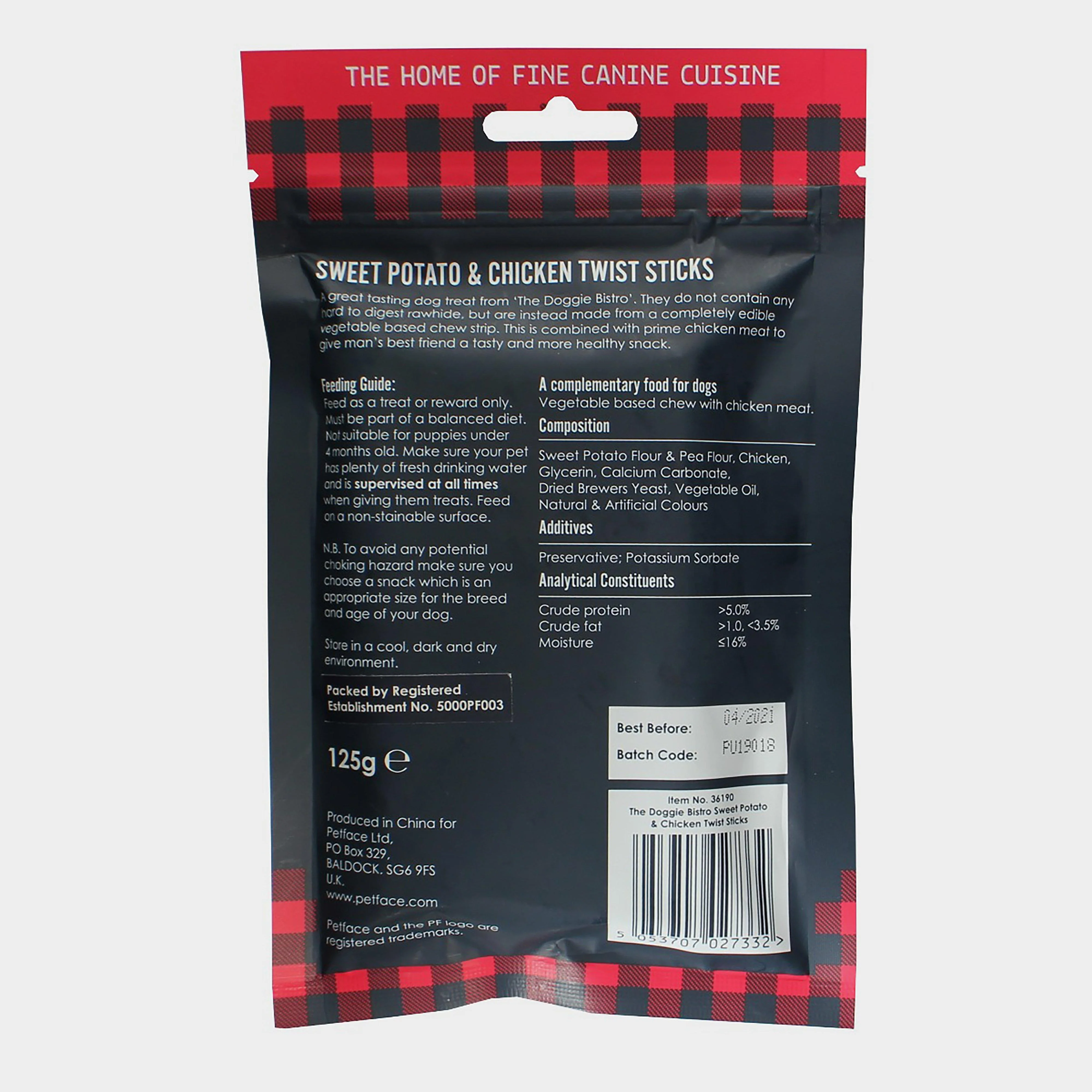 Doggie Bistro Sweet Potato Chicken Twist Sticks 5 Pack - Image 2