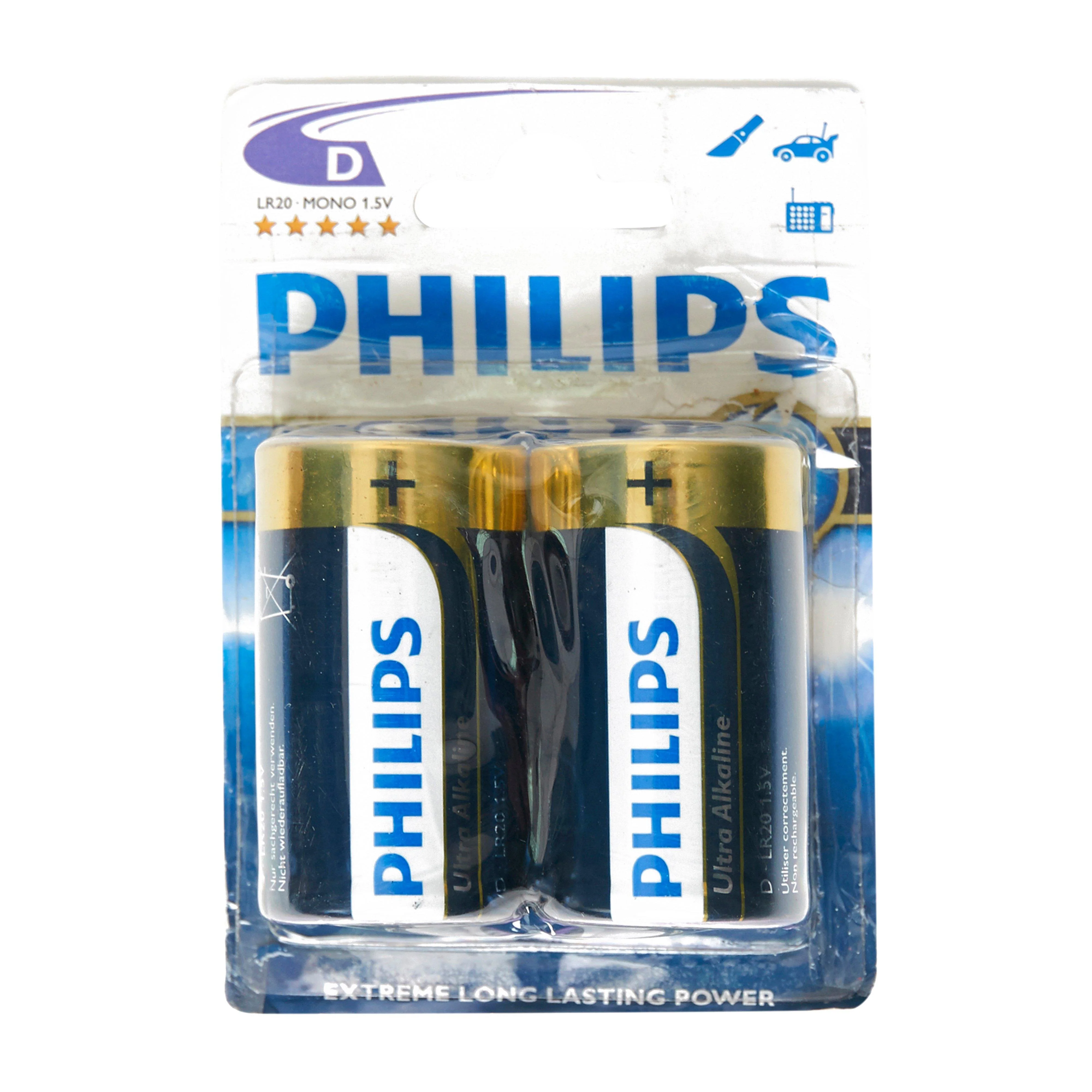 Ultra Alkaline D LR20 Batteries 2 Pack - Image 2
