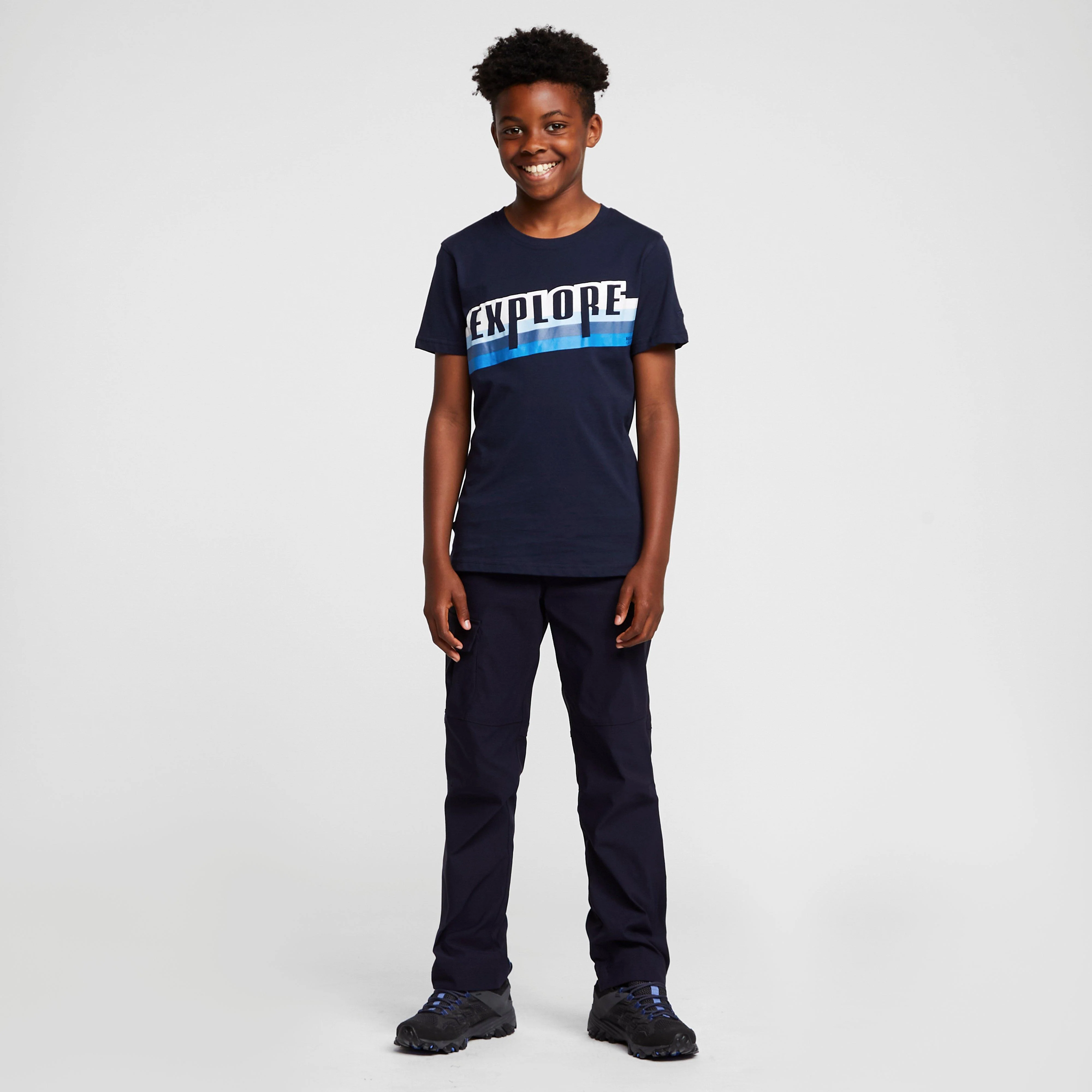 Kids' Bosley V T-Shirt Navy Explore - Image 3