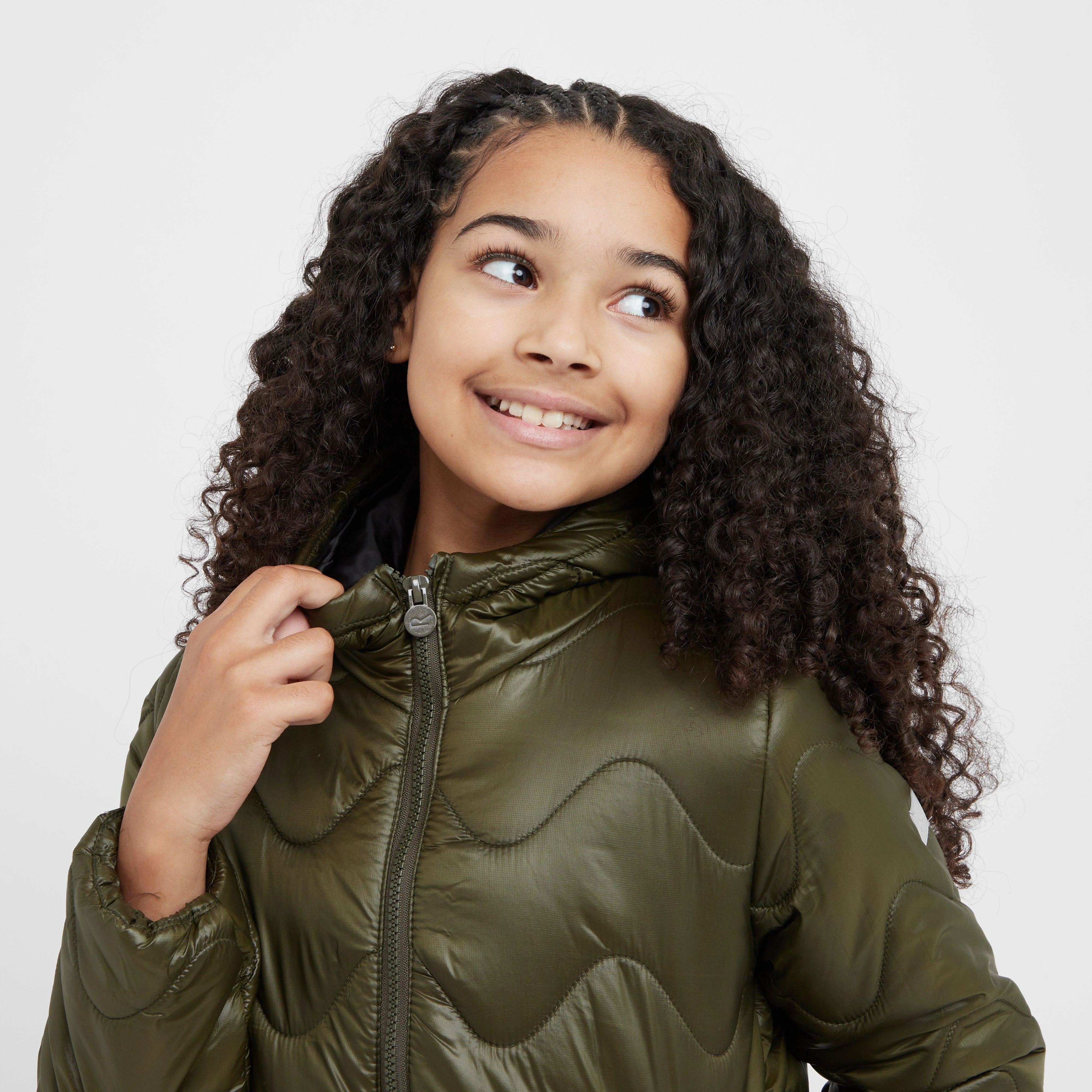Kids' Cambrie Long Line Quilted Jacket - Image 6