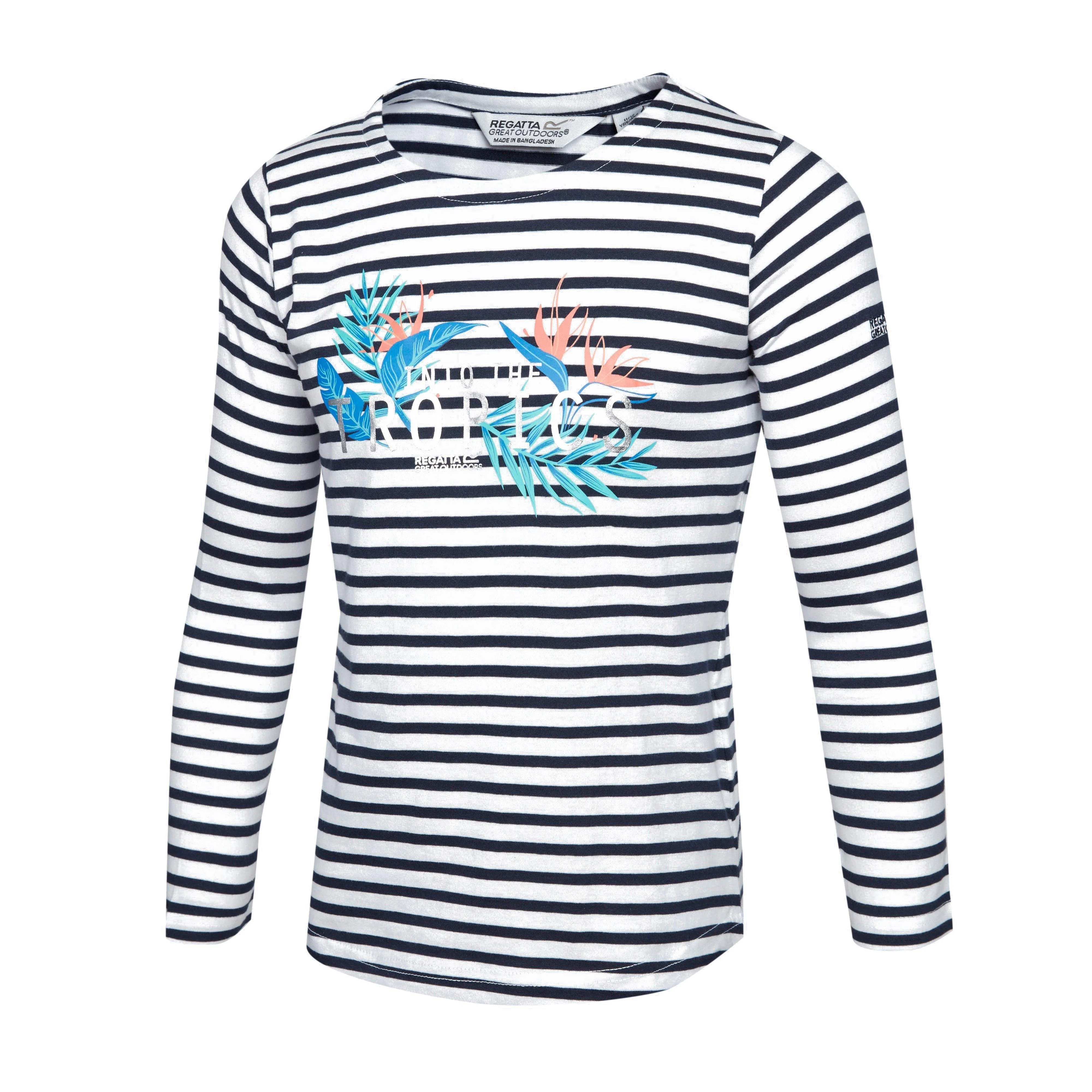 Kids' Carmella Striped Long Sleeve T-Shirt - Image 3