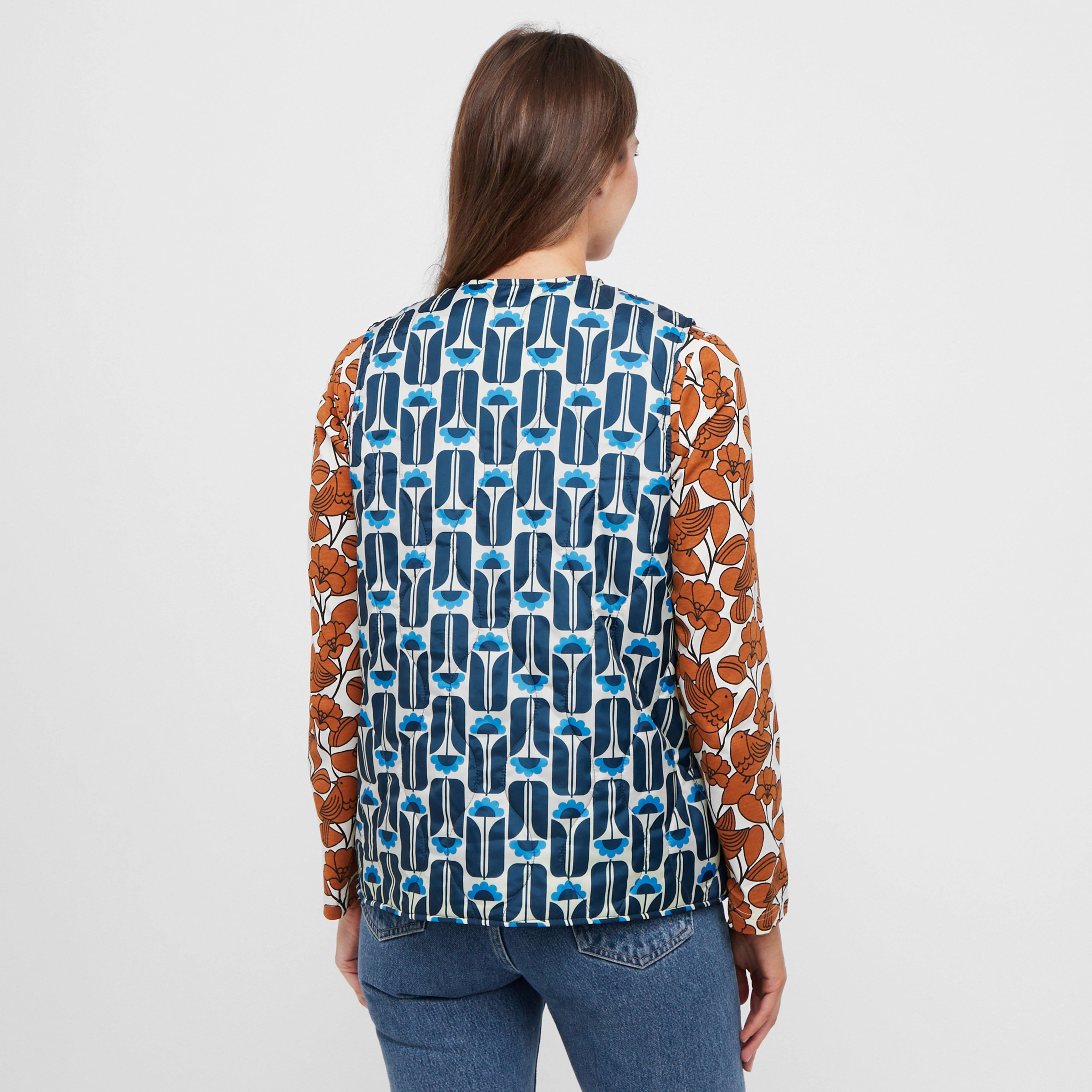 Women’s Orla Kiely Quilted Gilet - Image 2