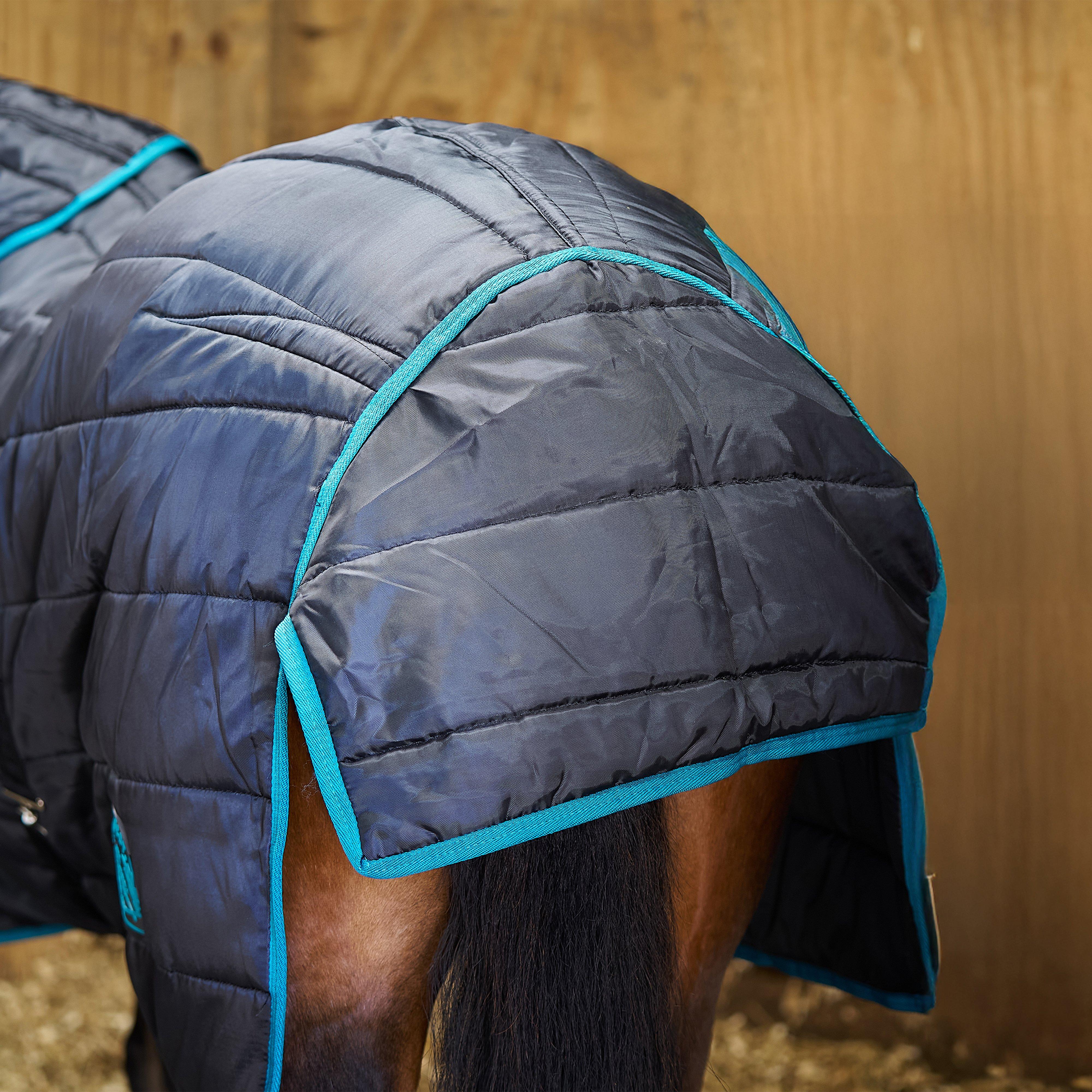 Original 250g Medium Detach-A-Neck Stable Rug Black/Ocean - Image 21