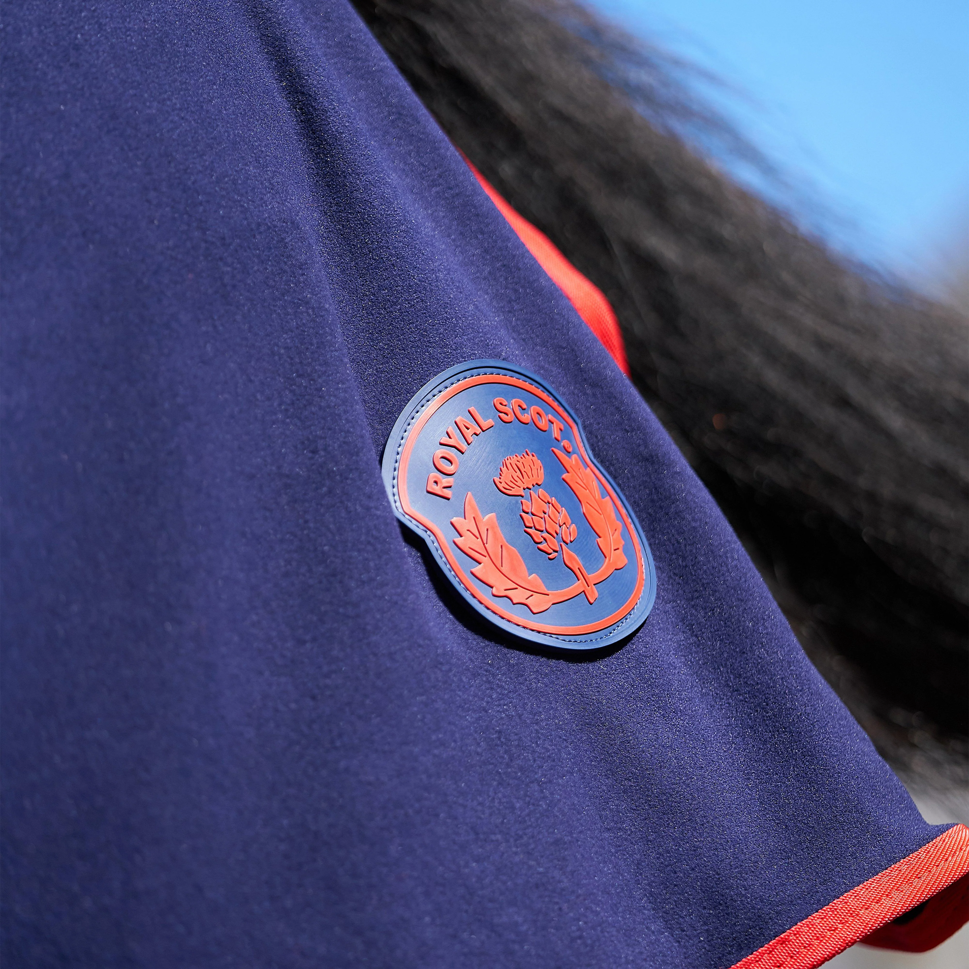 Original Fleece Standard Neck Rug Navy/Red - Image 12