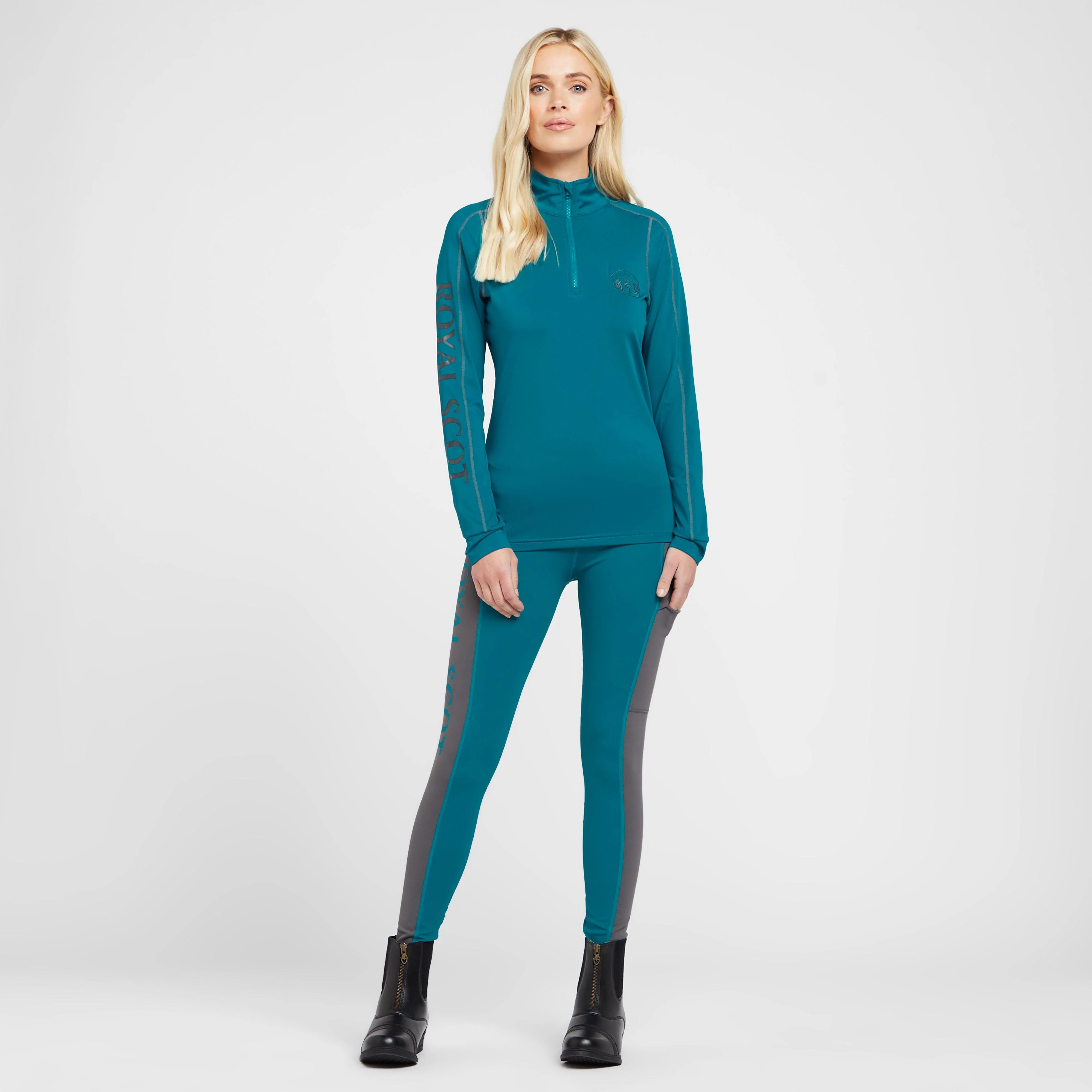 Women's Gracie Long Sleeve Base Layer Ocean Depths/Grey - Image 3
