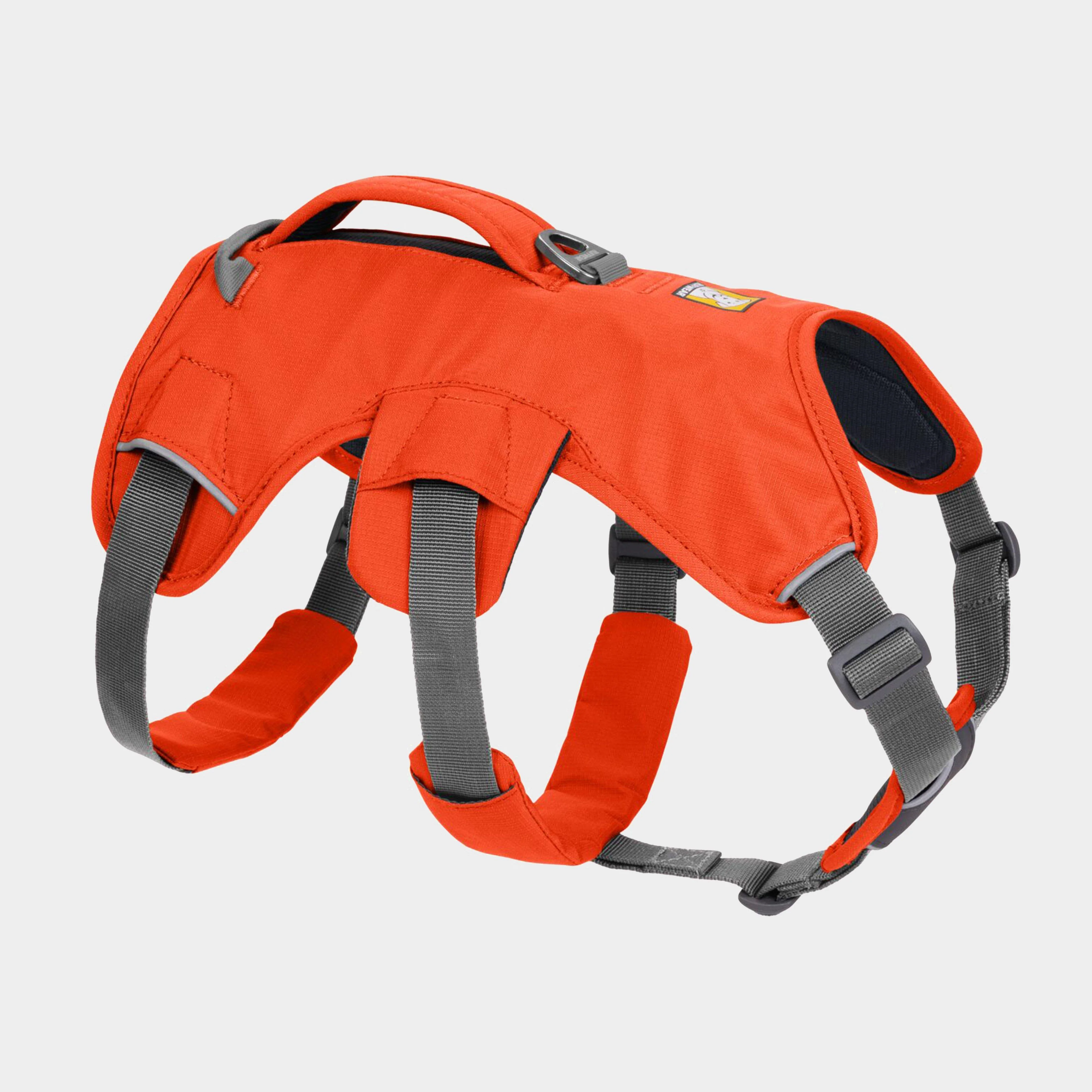 Web Master Dog Harness With Handle Blaze Orange - Image 2