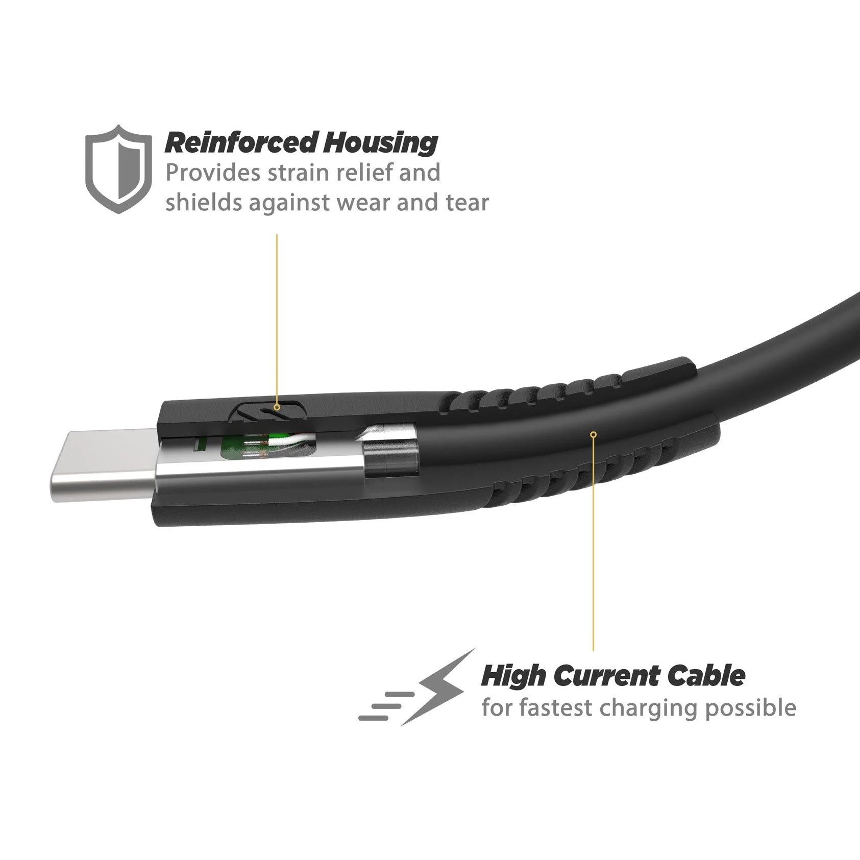 SyncAble HD (USB to Type-C Charge & Sync Heavy Du - Image 3