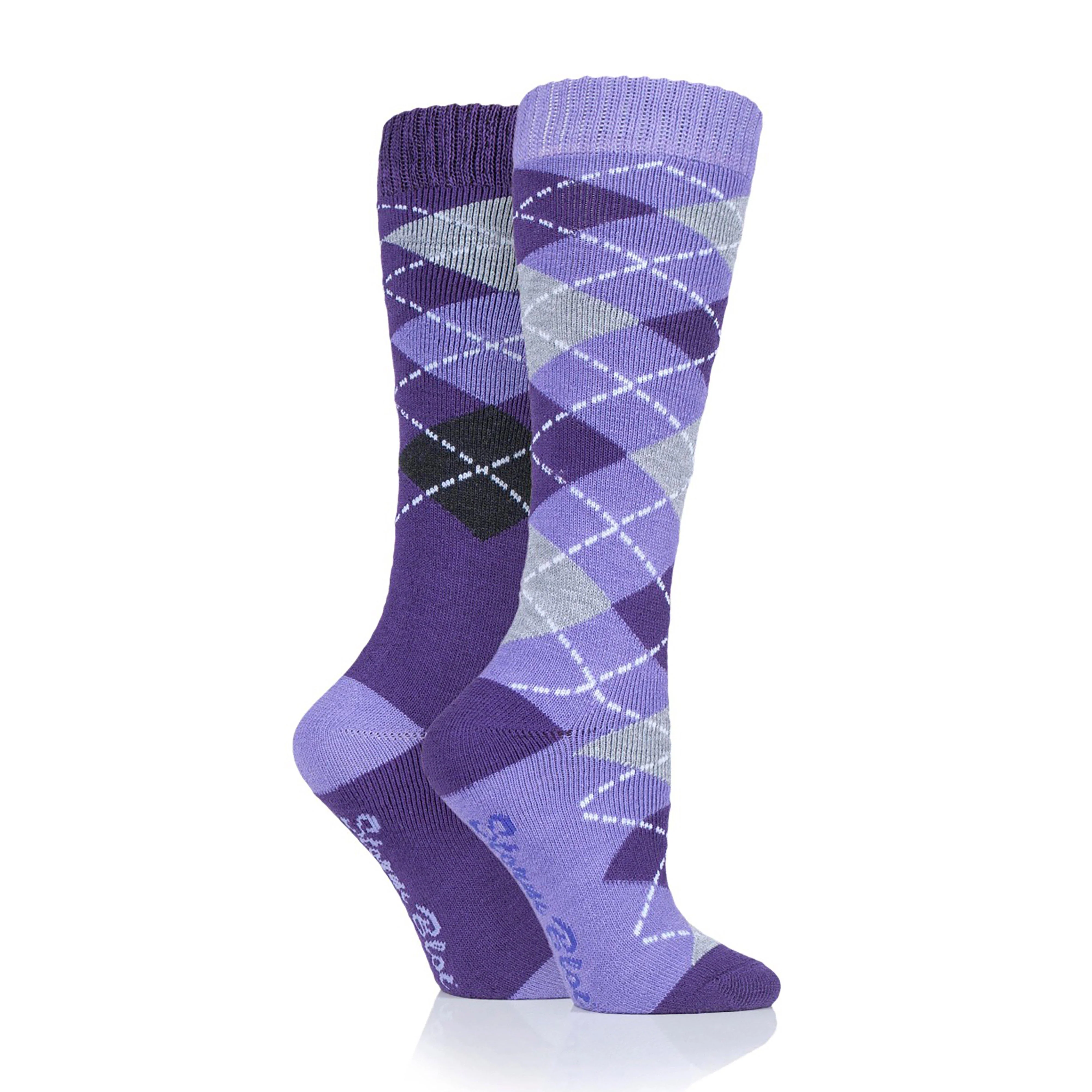 Women’s Midweight Argyle Lingfield 2 Pack Socks - Image 2