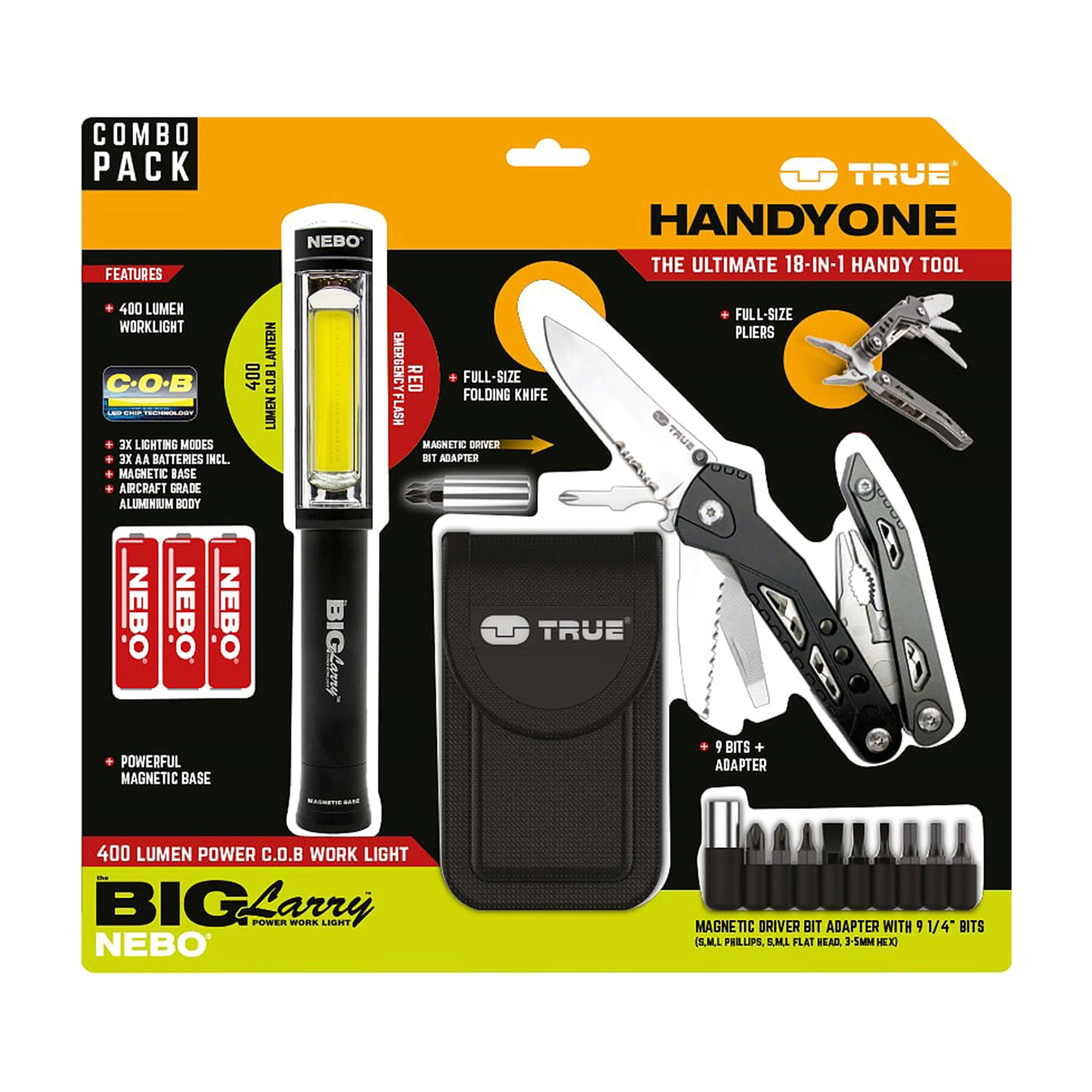 Handyone Combo Pack with Nebo Tac Slyde Light - Image 2