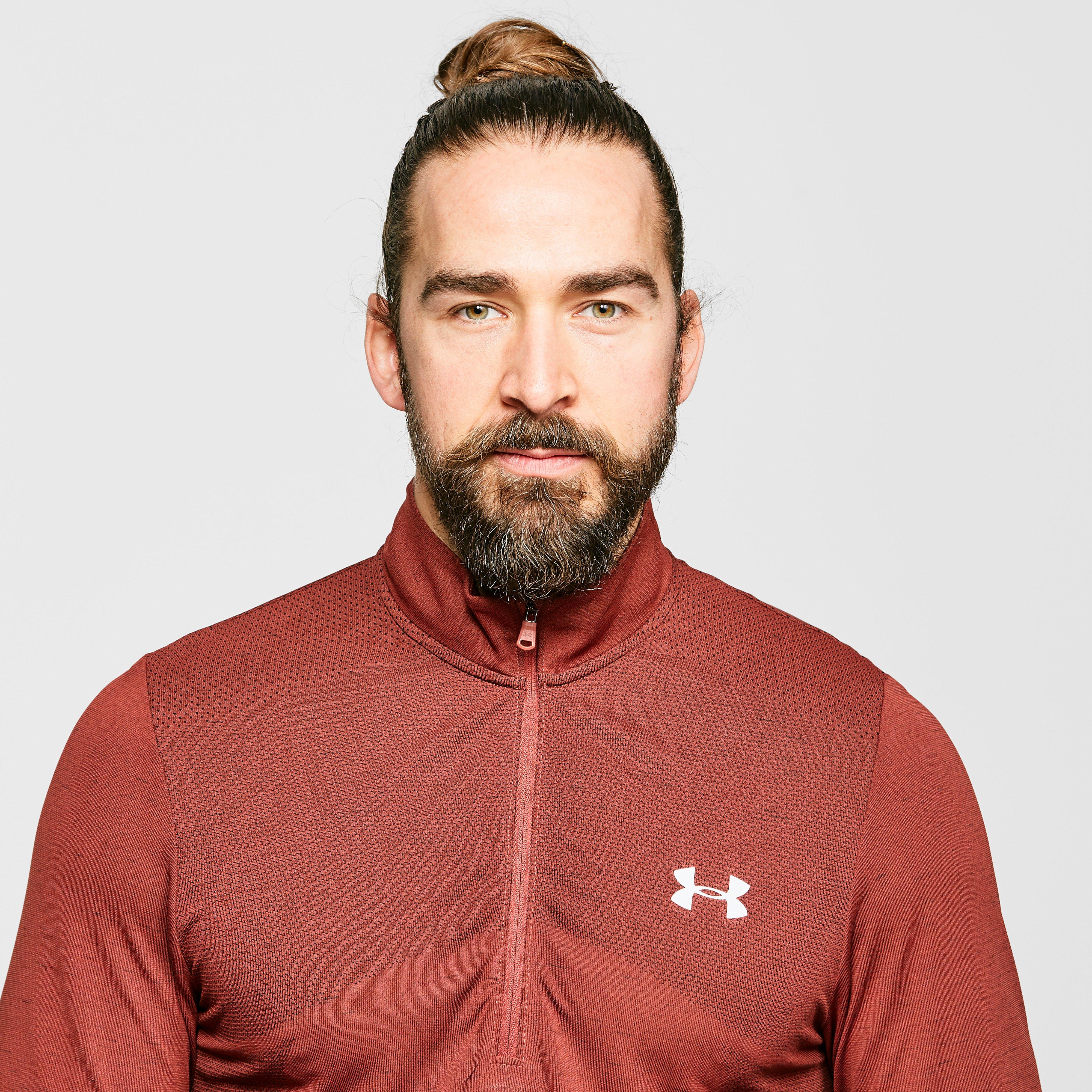 Men's UA Seamless Long Sleeve Zip Tee - Image 4