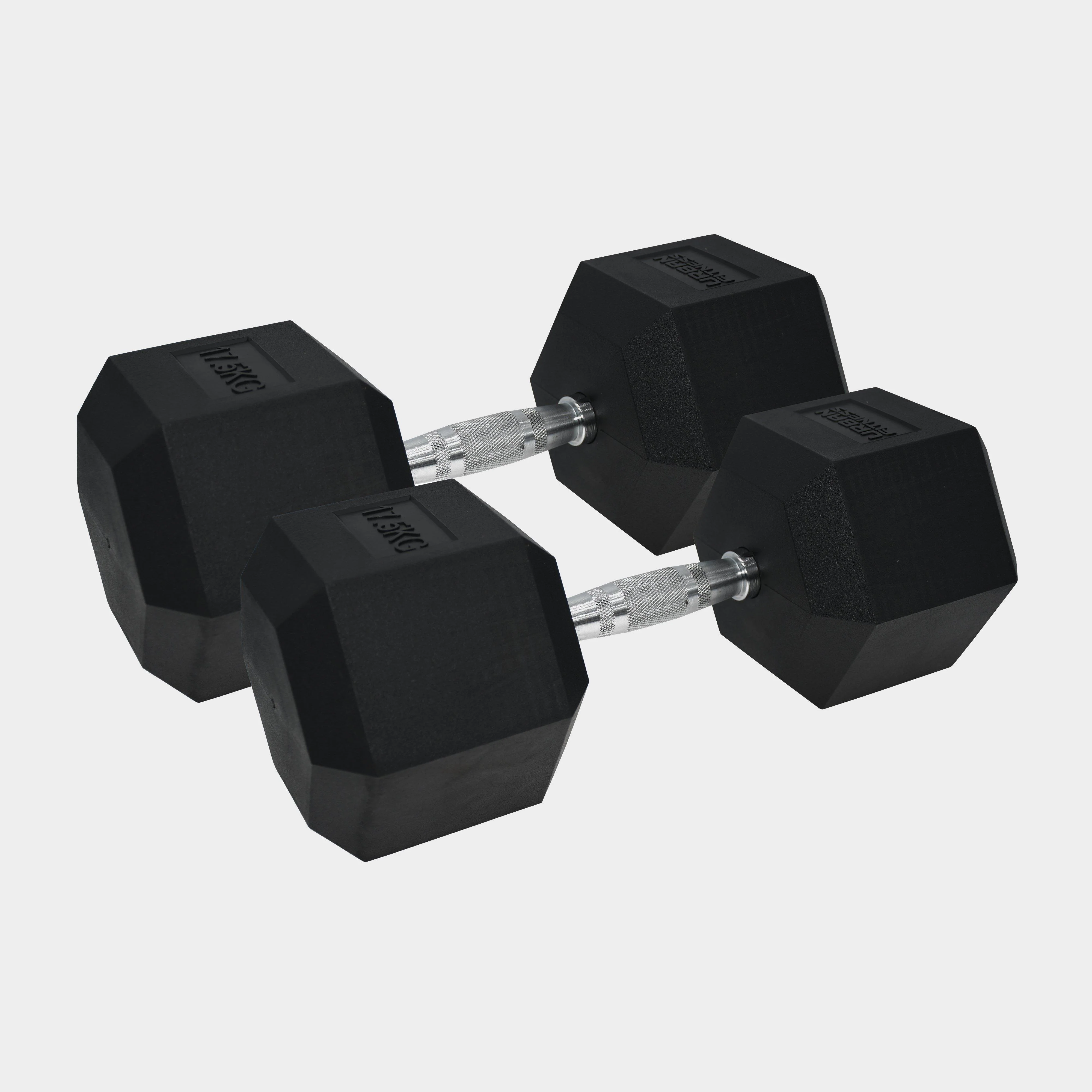 Pro Hex Dumbbells Pair 17.5kg