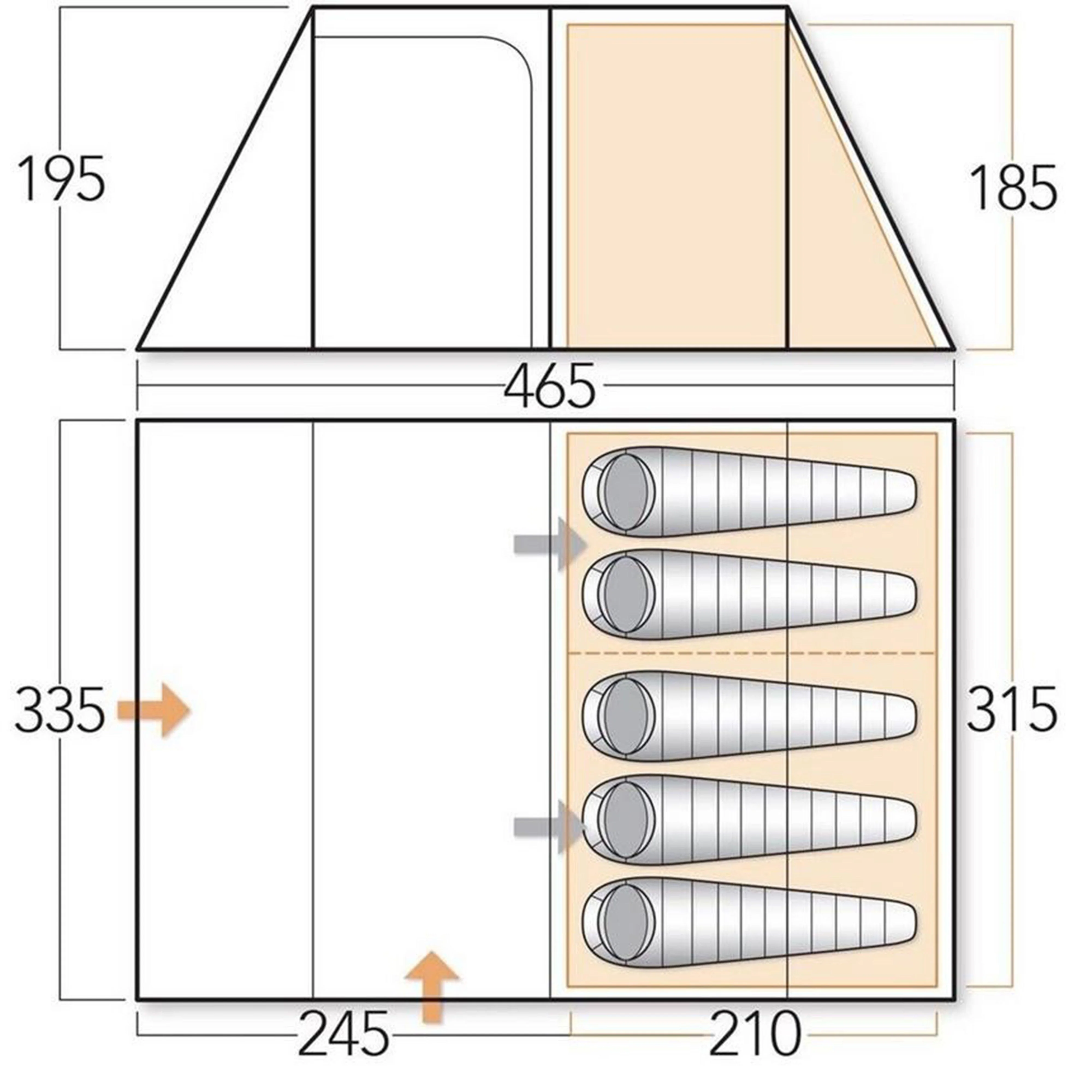 Icarus 500 Deluxe Tent Awning - Image 2