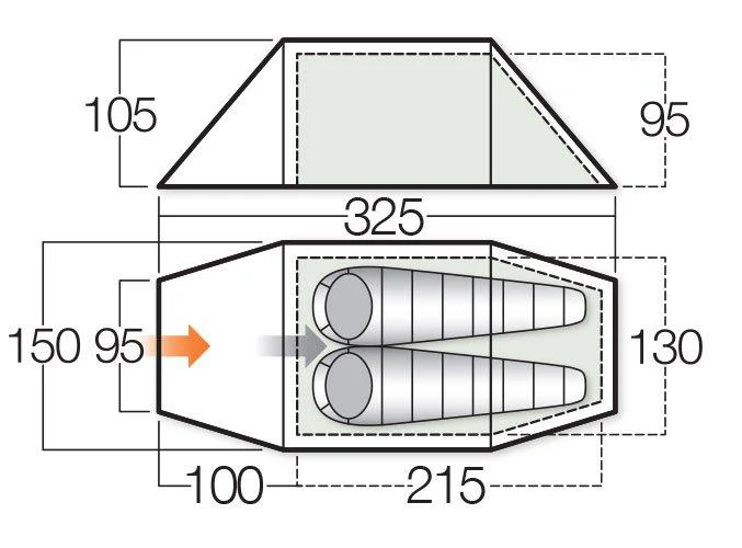 Scafell 200 Backpacking Tent - Image 2