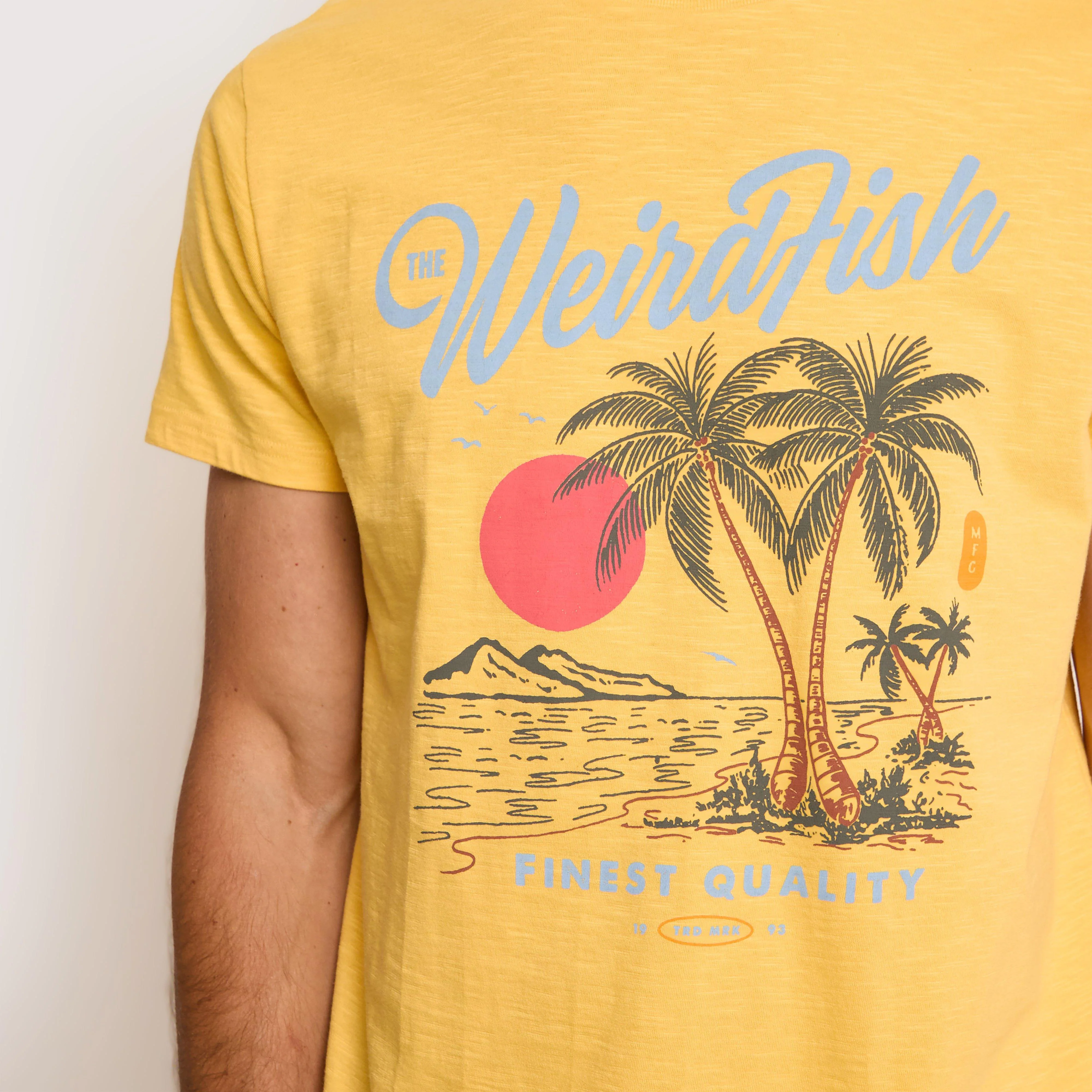 Men's Palm Island Front Print Graphic T-Shirt - Image 3