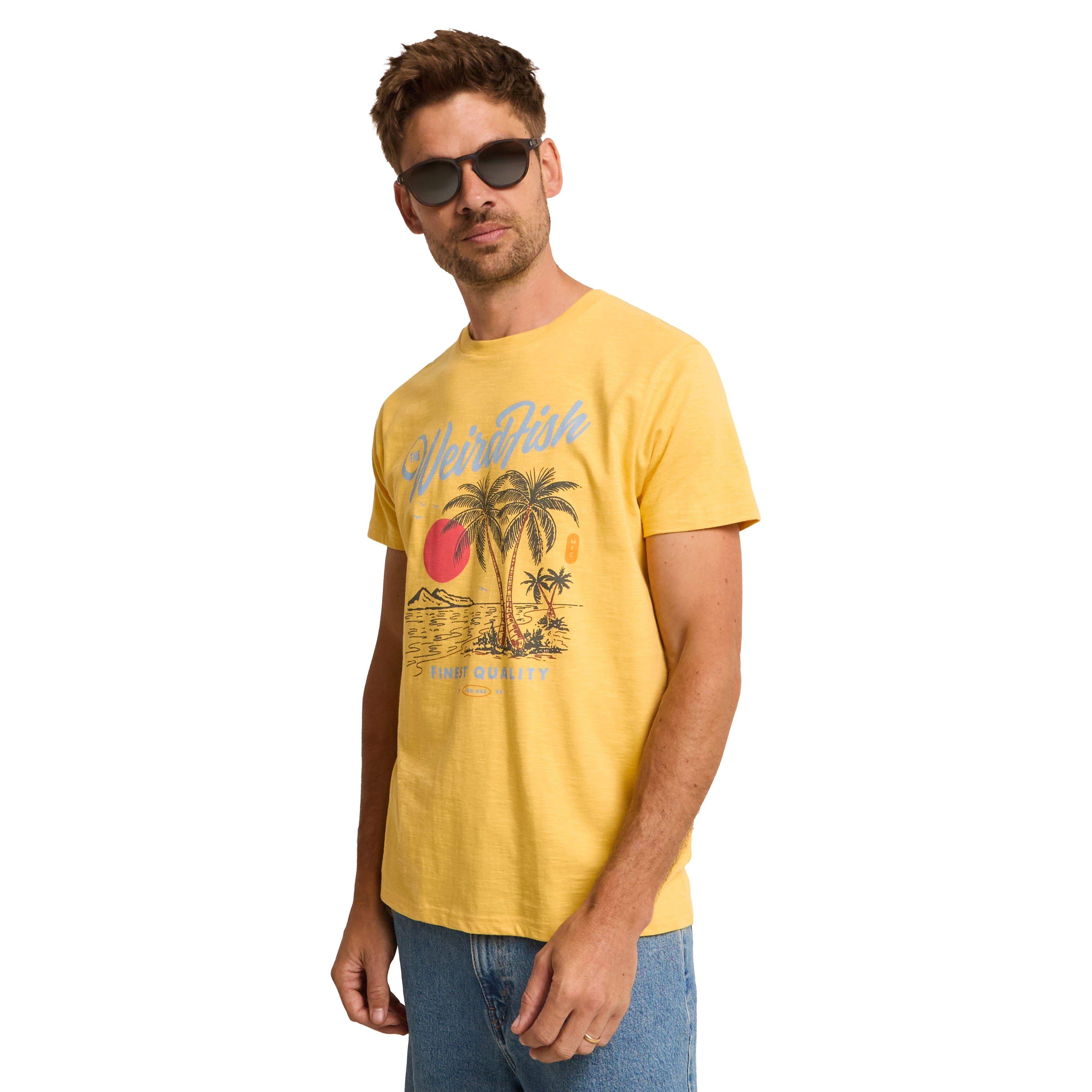 Men's Palm Island Front Print Graphic T-Shirt - Image 5