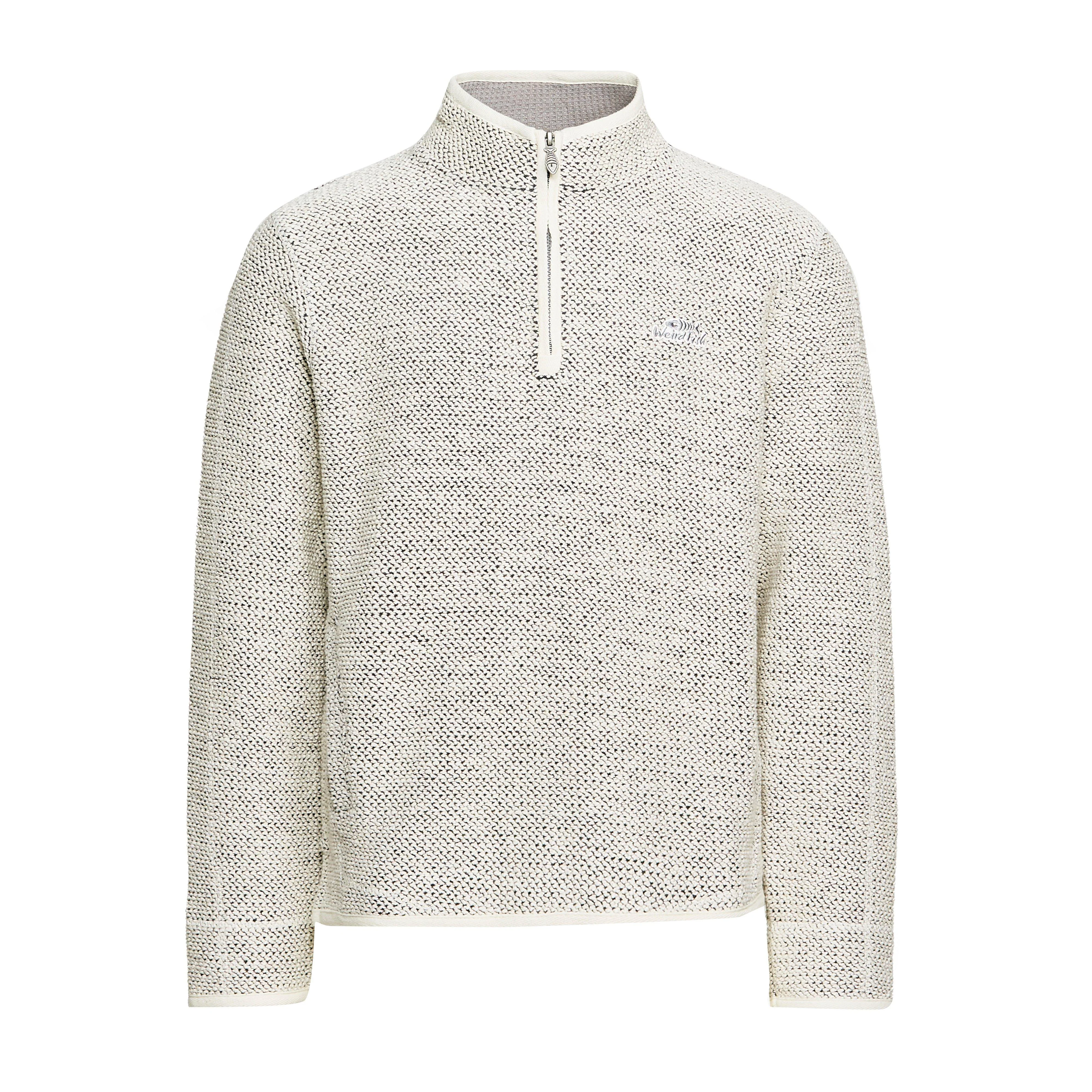 Men’s Stern Quarter-Zip Macaroni Sweater - Image 7