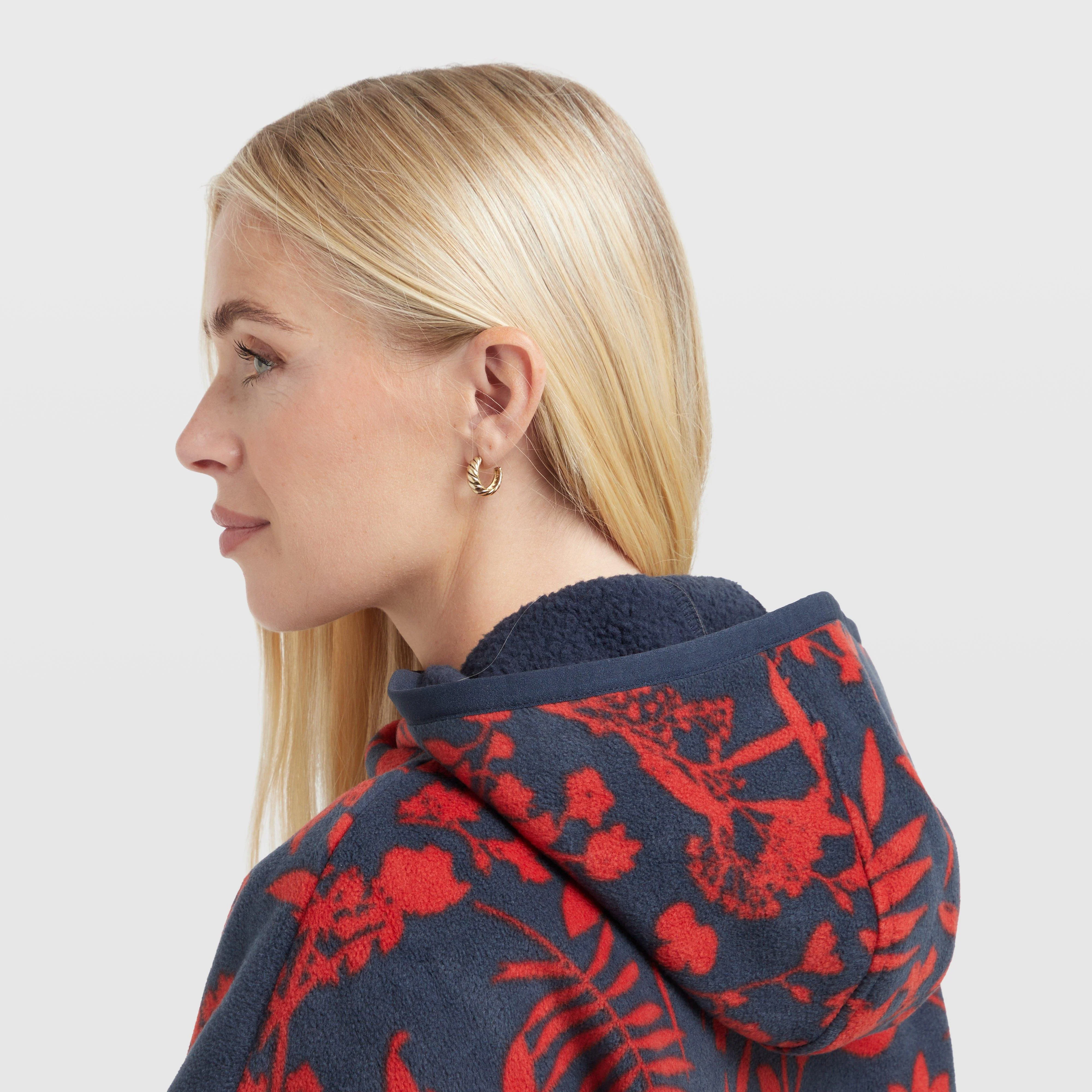 Women's Ester Printed Polar Popover Hoodie - Image 7