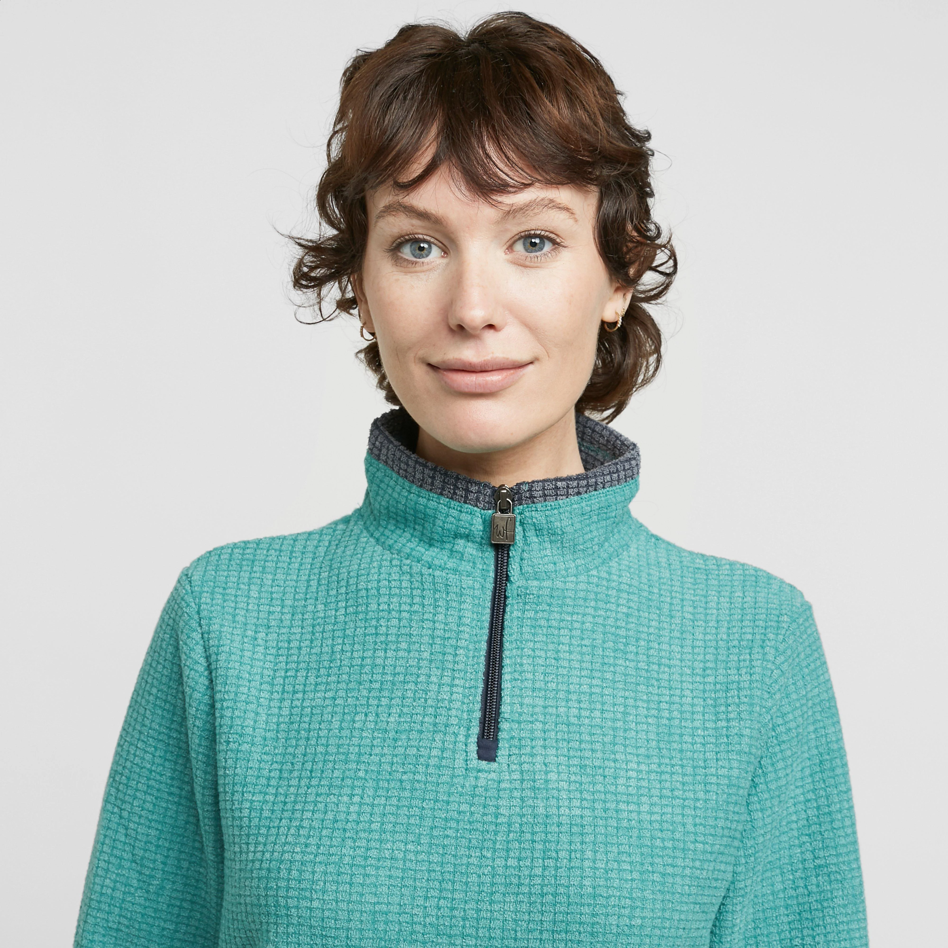Women's Lynda Grid Half Zip Grid Fleece - Image 4