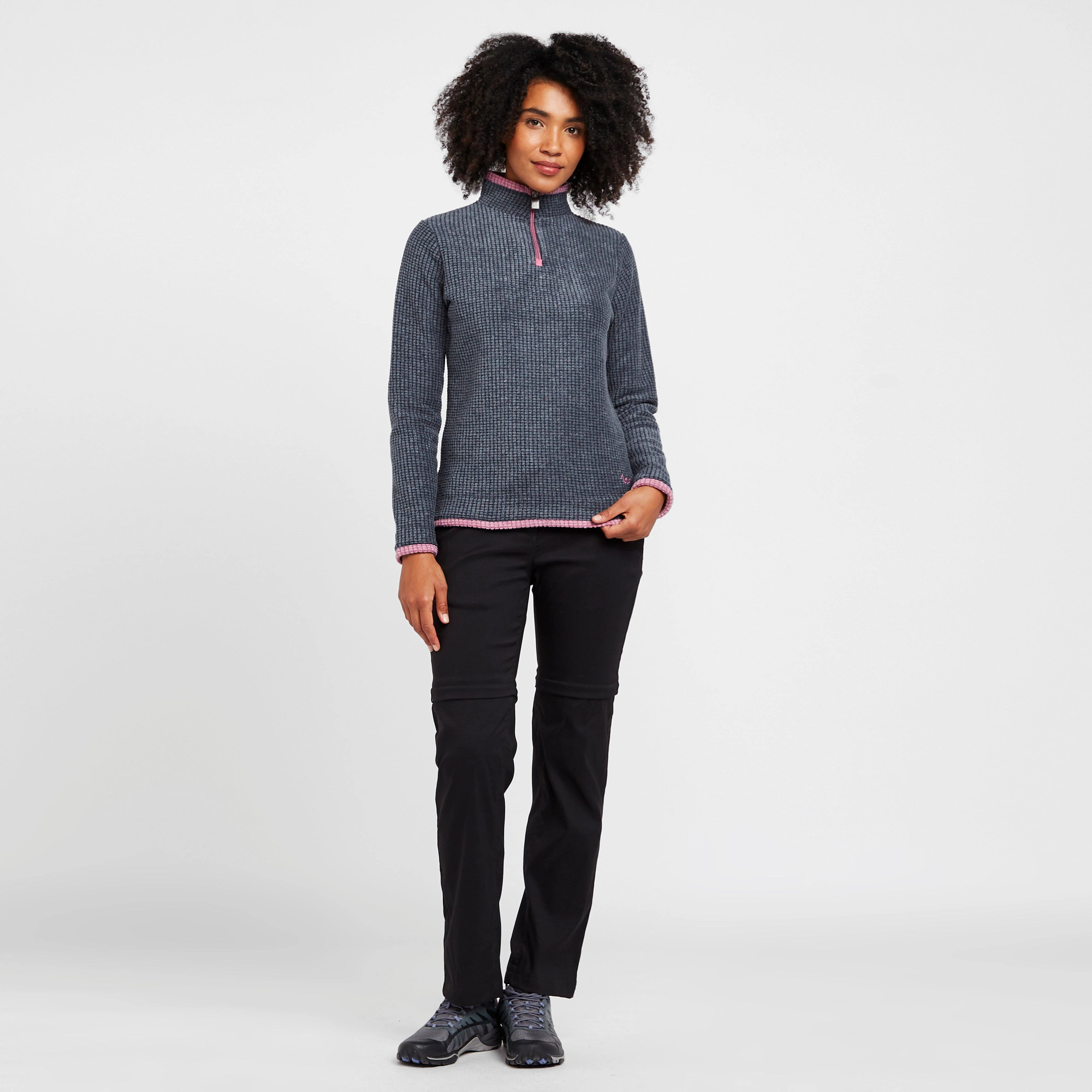 Women's Lynda Grid Half Zip Grid Fleece - Image 3