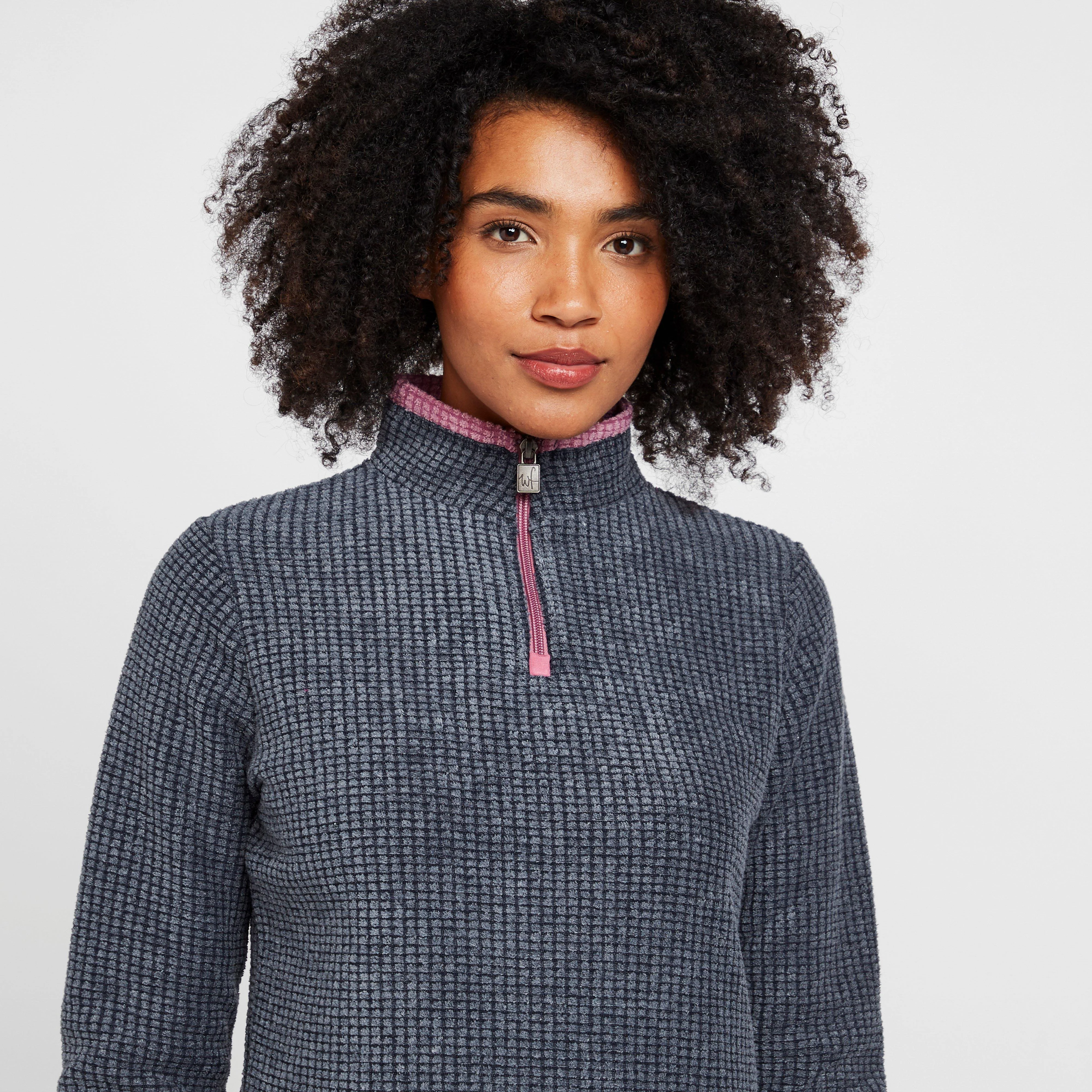 Women's Lynda Grid Half Zip Grid Fleece - Image 4