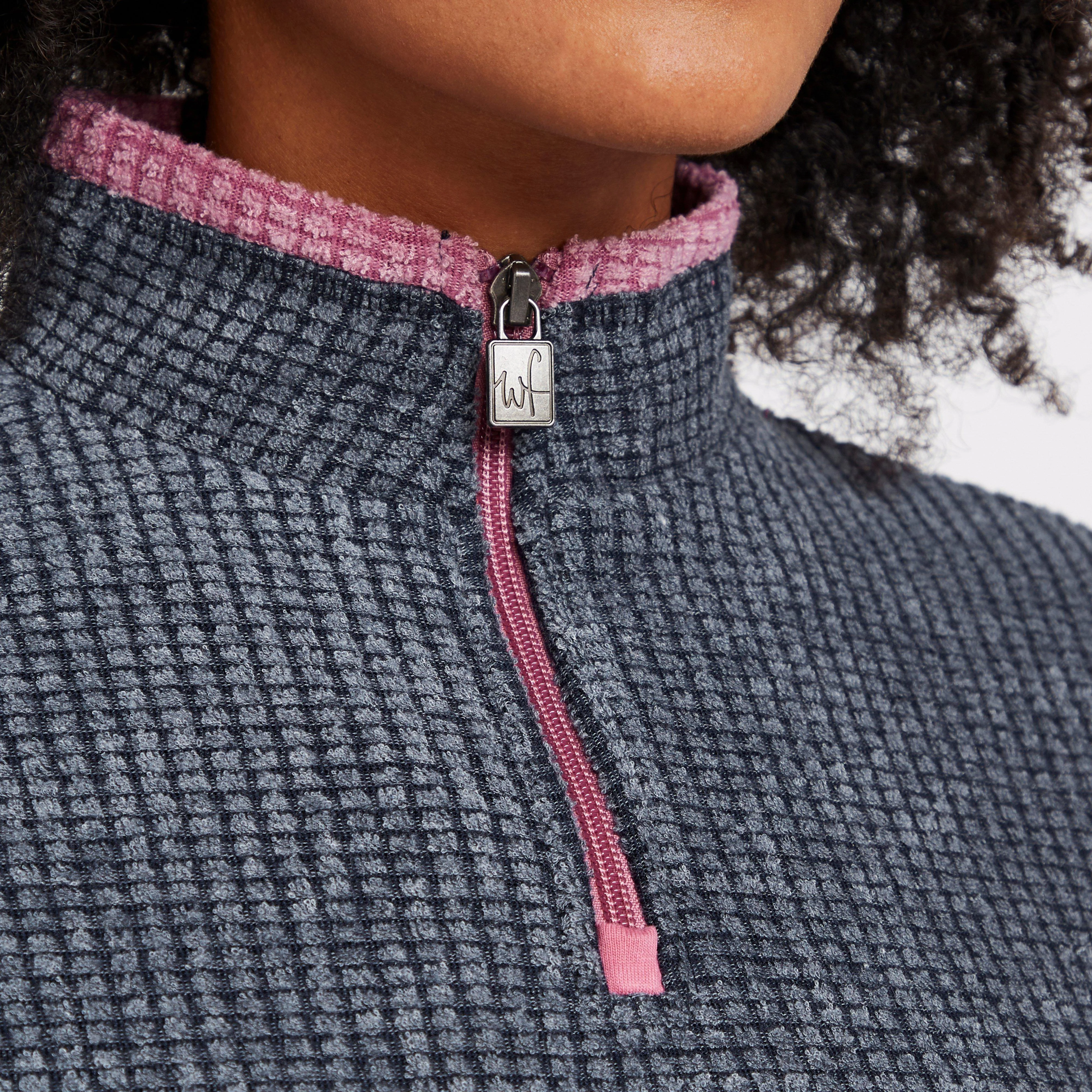 Women's Lynda Grid Half Zip Grid Fleece - Image 5