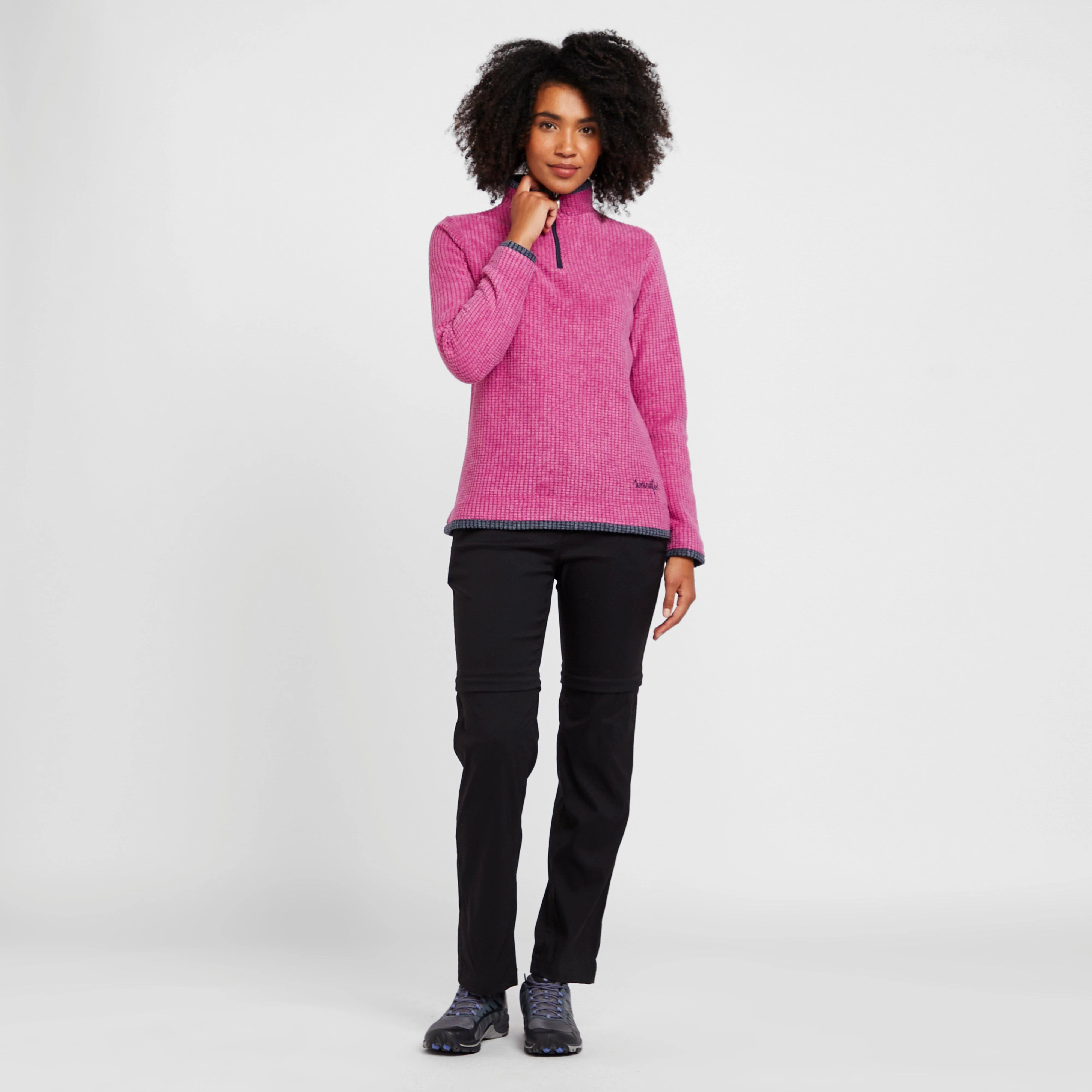 Women's Lynda Grid Half Zip Grid Fleece - Image 3