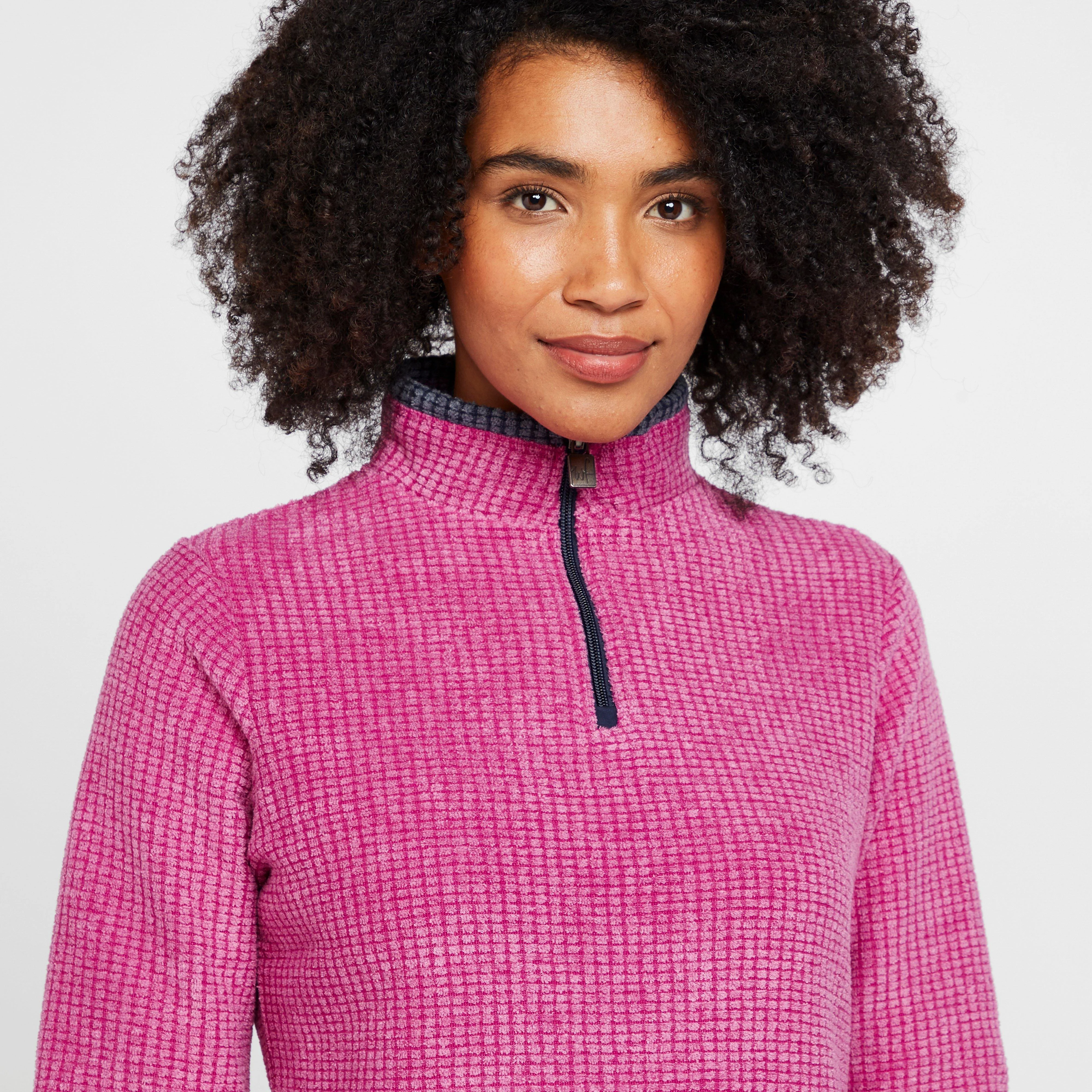 Women's Lynda Grid Half Zip Grid Fleece - Image 4