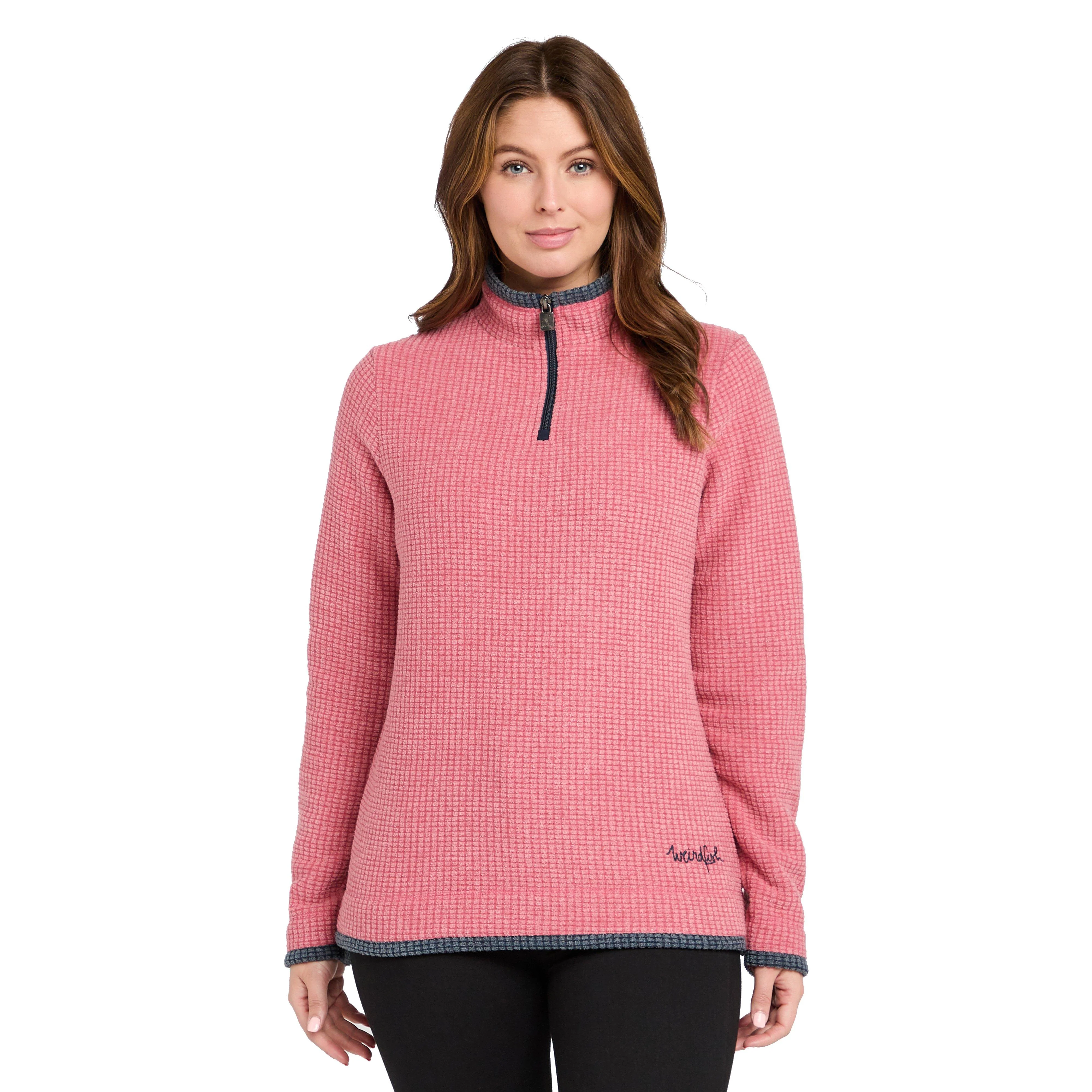 Women's Lynda Grid Half Zip Grid Fleece - Image 7