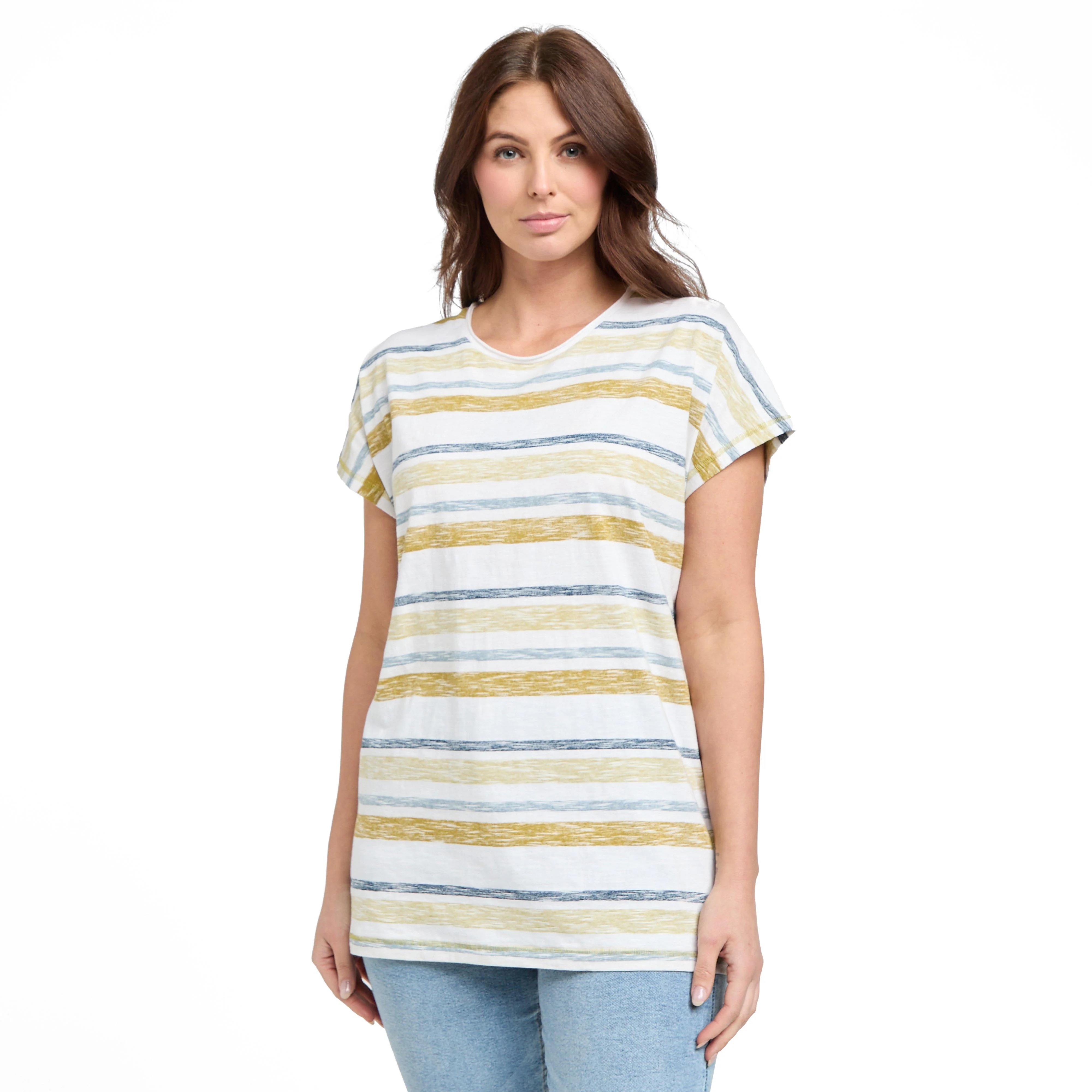Women’s Sora Organic Stripe T-Shirt - Image 7